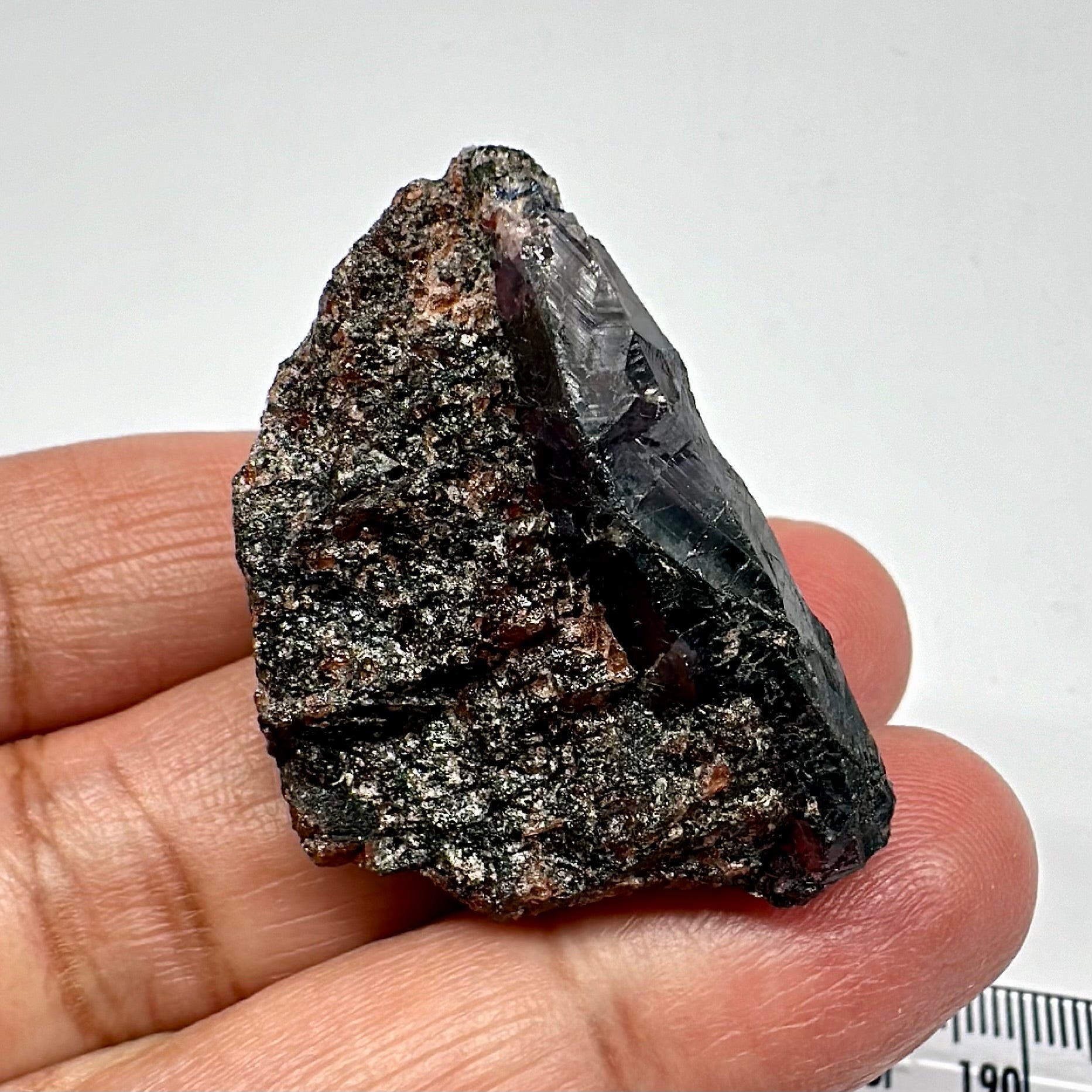 Winza Sapphire Crystal Matrix, 31.60gm, Tanzania, Untreated Unheated