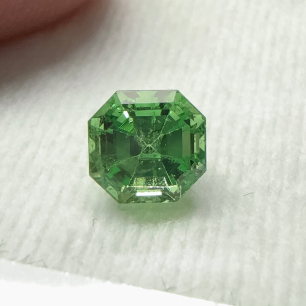 Tsavorite Garnet, 1.06ct, Kenya, Unheated Untreated, native cut.