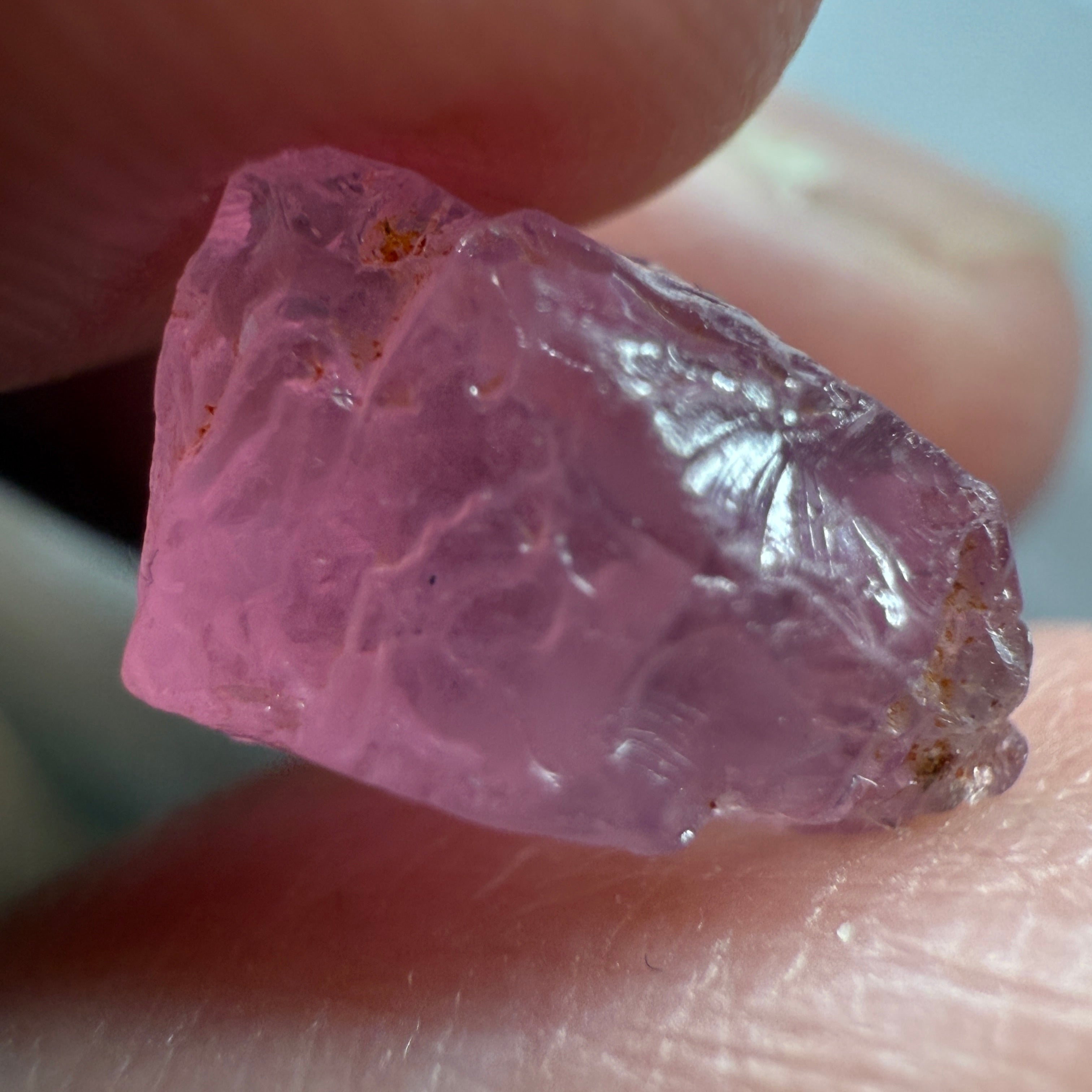 Pink Spinel, Sleepy Baby Pink Colour, 4.29ct, Tanzania, Untreated Unheated. No cracks, just silk giving a milky effect