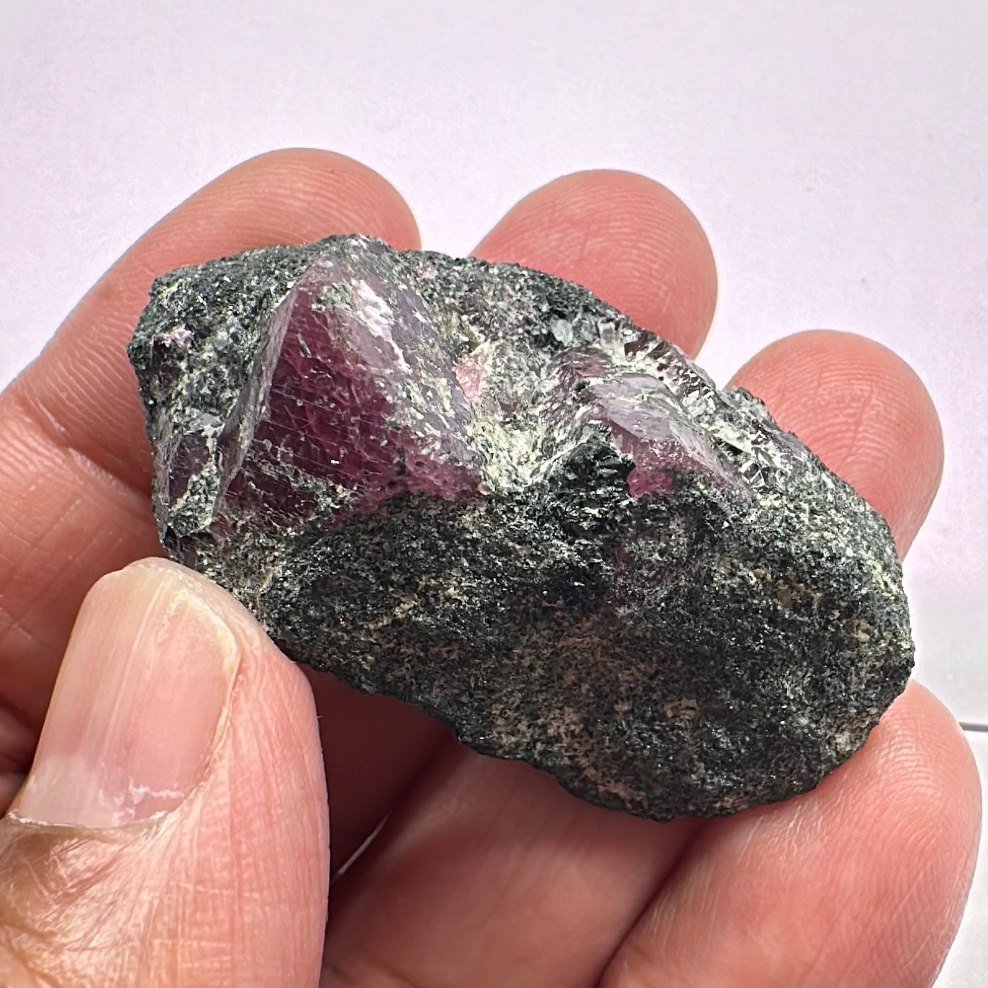 Winza Sapphire Crystal Matrix, 34.30gm, Tanzania, Untreated Unheated