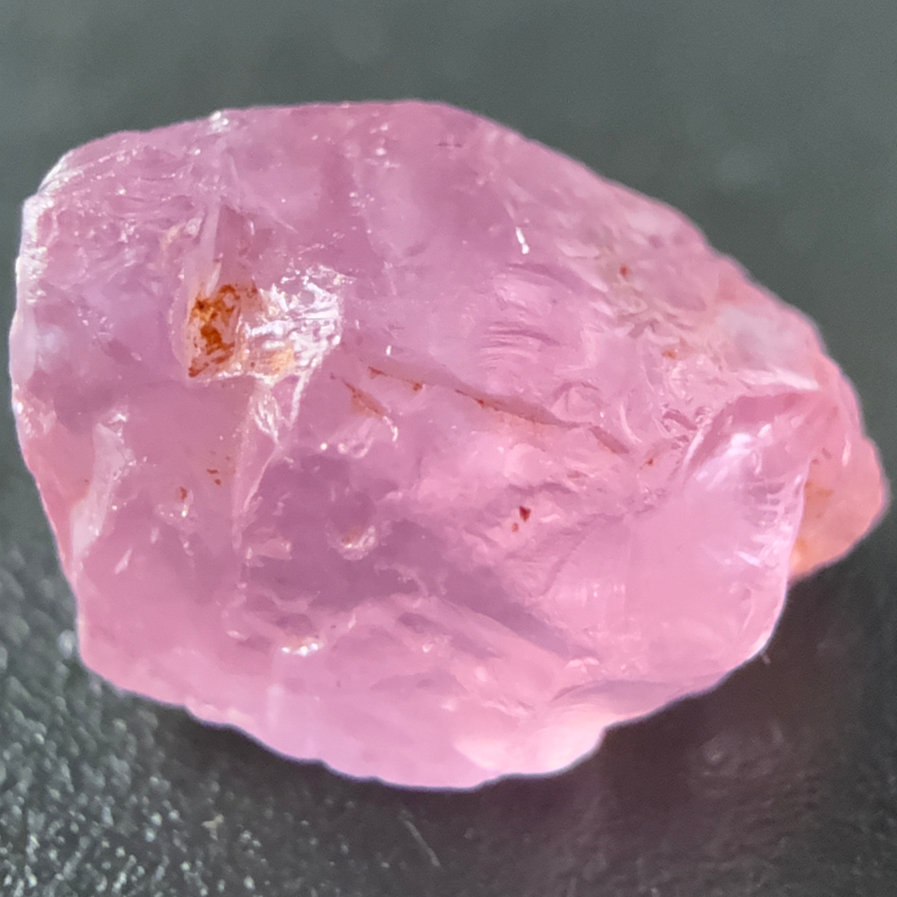 Pink Spinel, Sleepy Baby Pink Colour, 4.29ct, Tanzania, Untreated Unheated. No cracks, just silk giving a milky effect