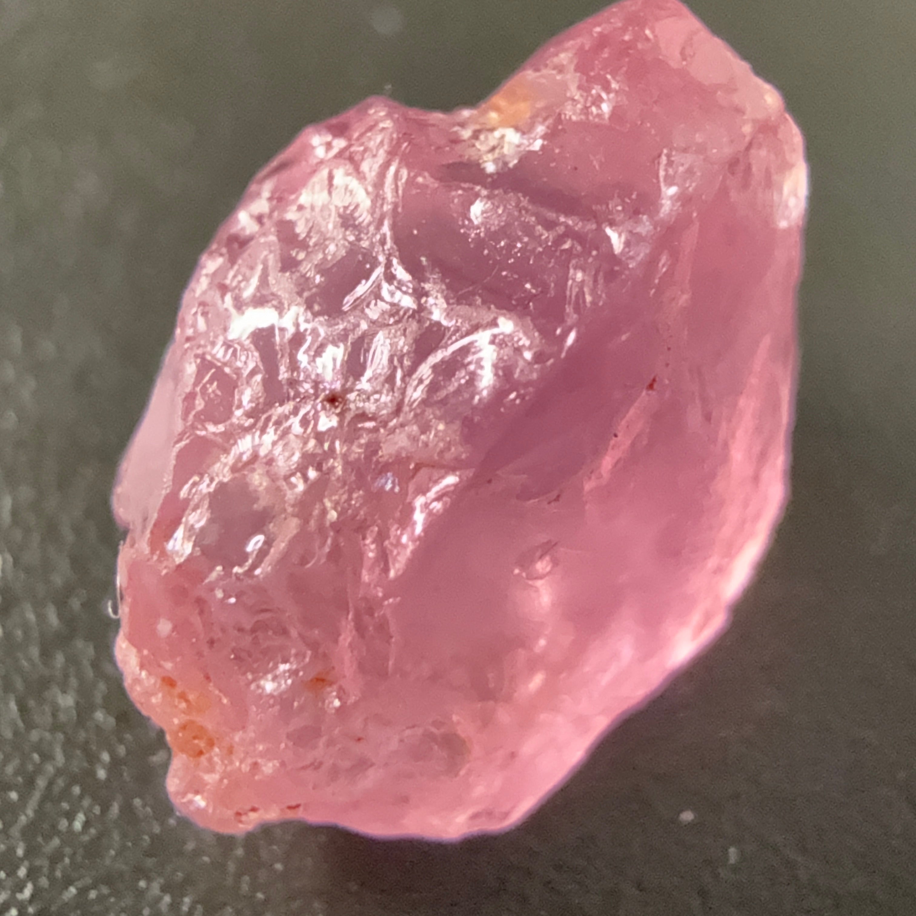 Pink Spinel, Sleepy Baby Pink Colour, 4.29ct, Tanzania, Untreated Unheated. No cracks, just silk giving a milky effect