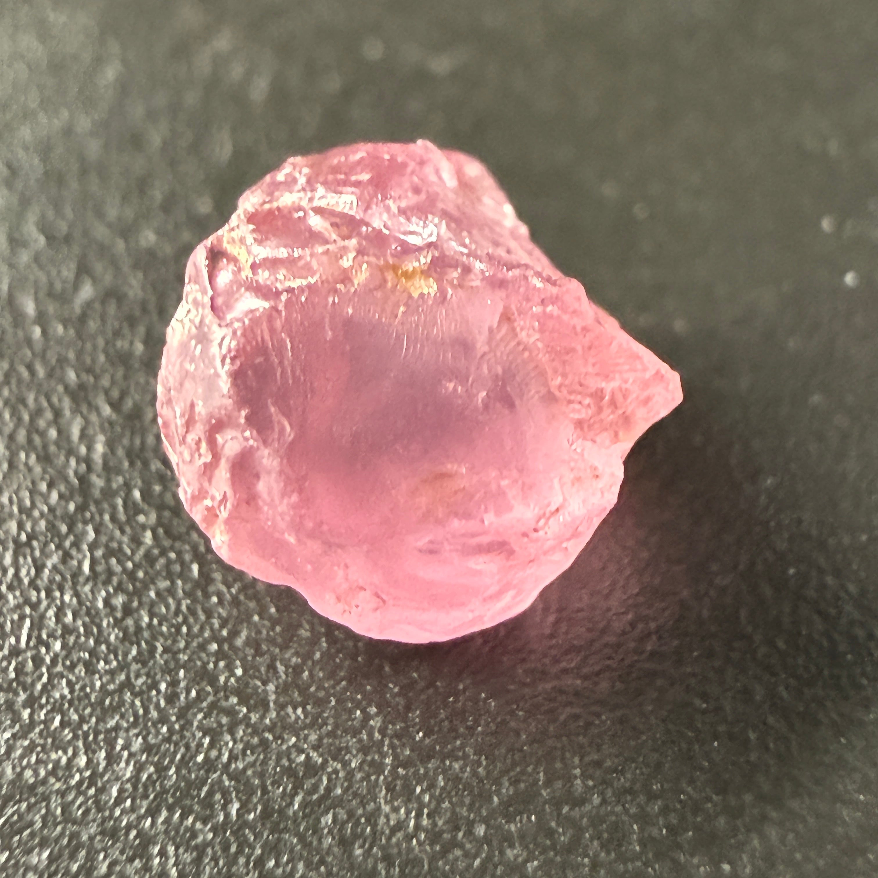 Pink Spinel, Sleepy Baby Pink Colour, 2.23ct, Tanzania, Untreated Unheated. No cracks, just silk giving a milky effect
