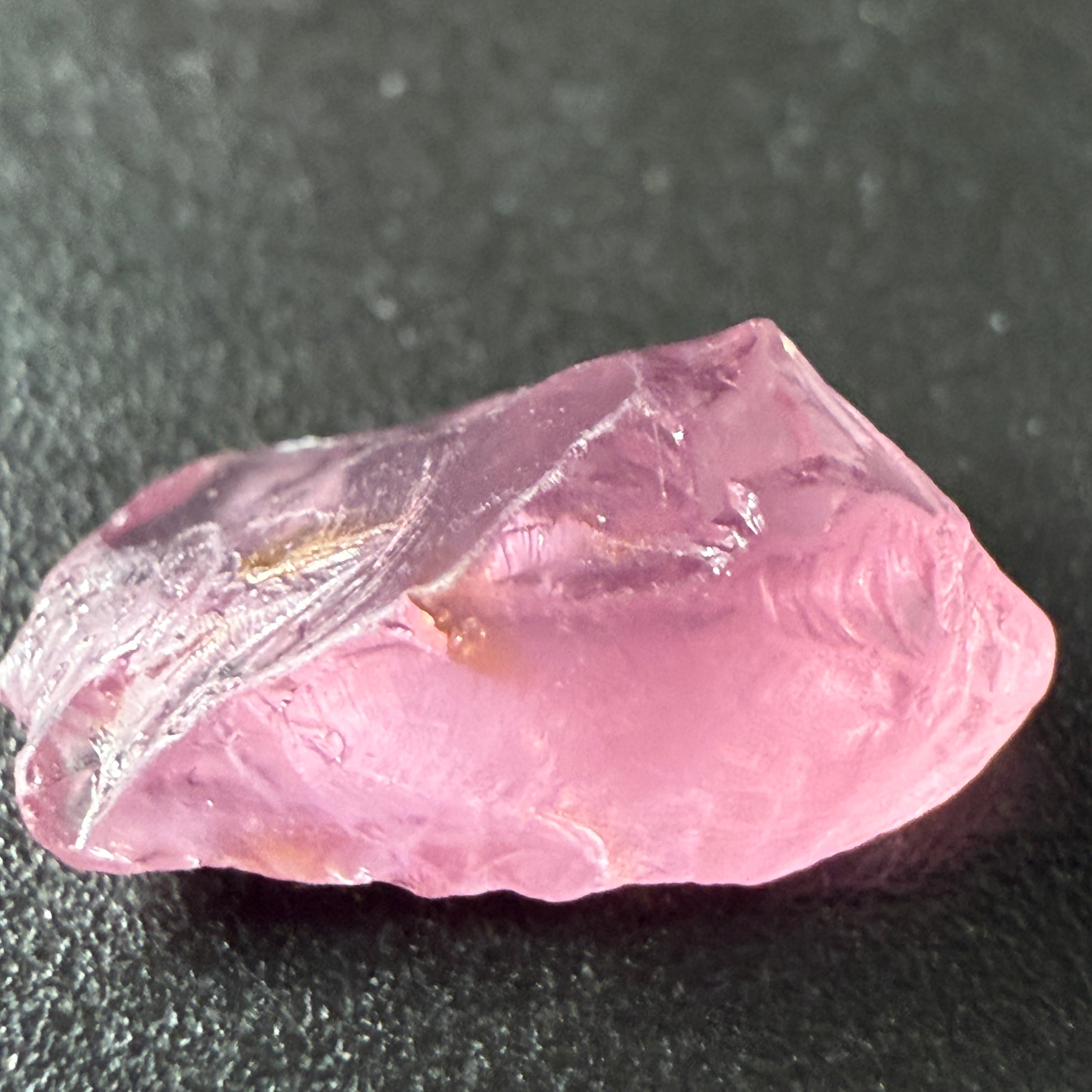 Pink Spinel, Sleepy Baby Pink Colour, 2.70ct, Tanzania, Untreated Unheated. No cracks, just silk giving a milky effect, see shape