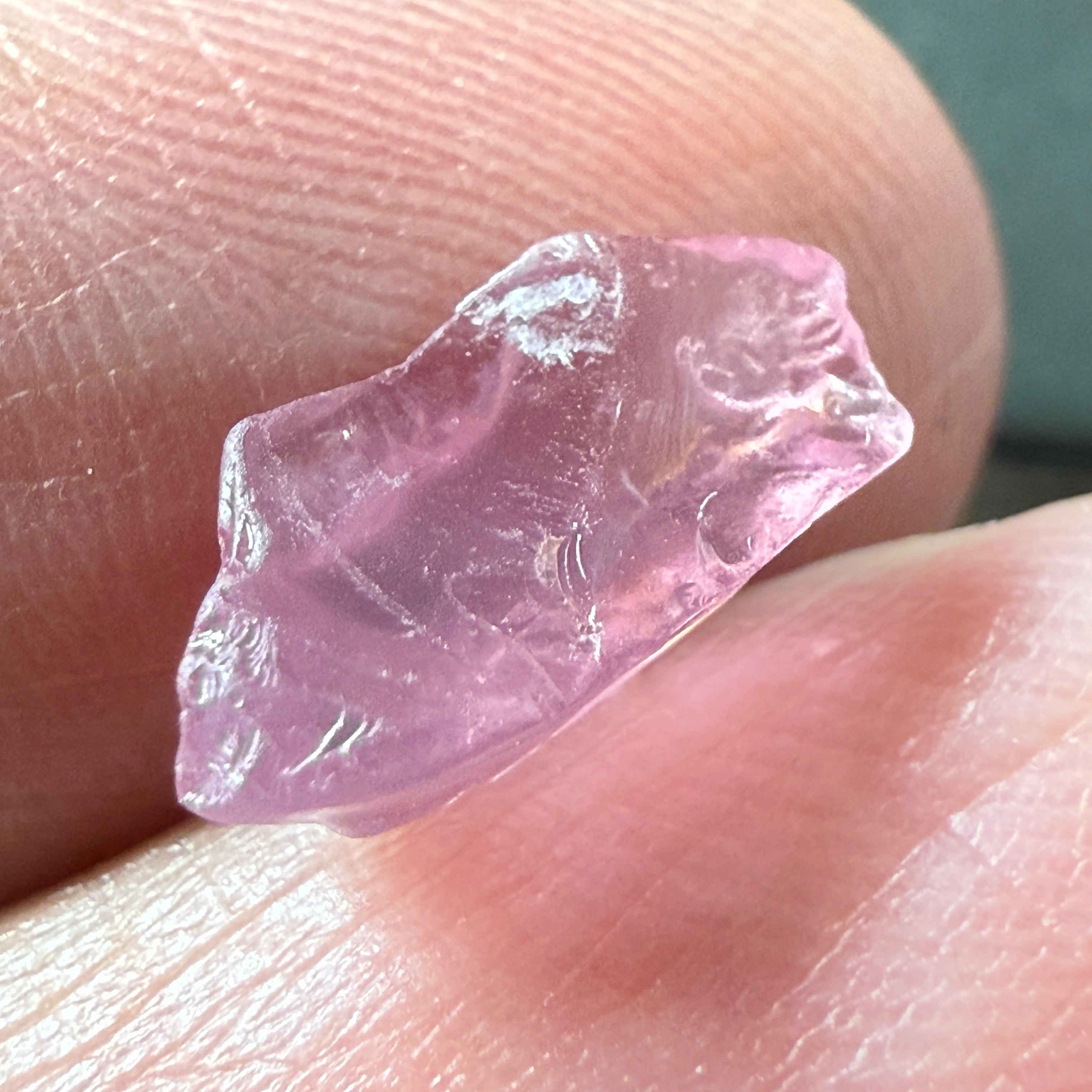 Pink Spinel, Sleepy Baby Pink Colour, 2.70ct, Tanzania, Untreated Unheated. No cracks, just silk giving a milky effect, see shape