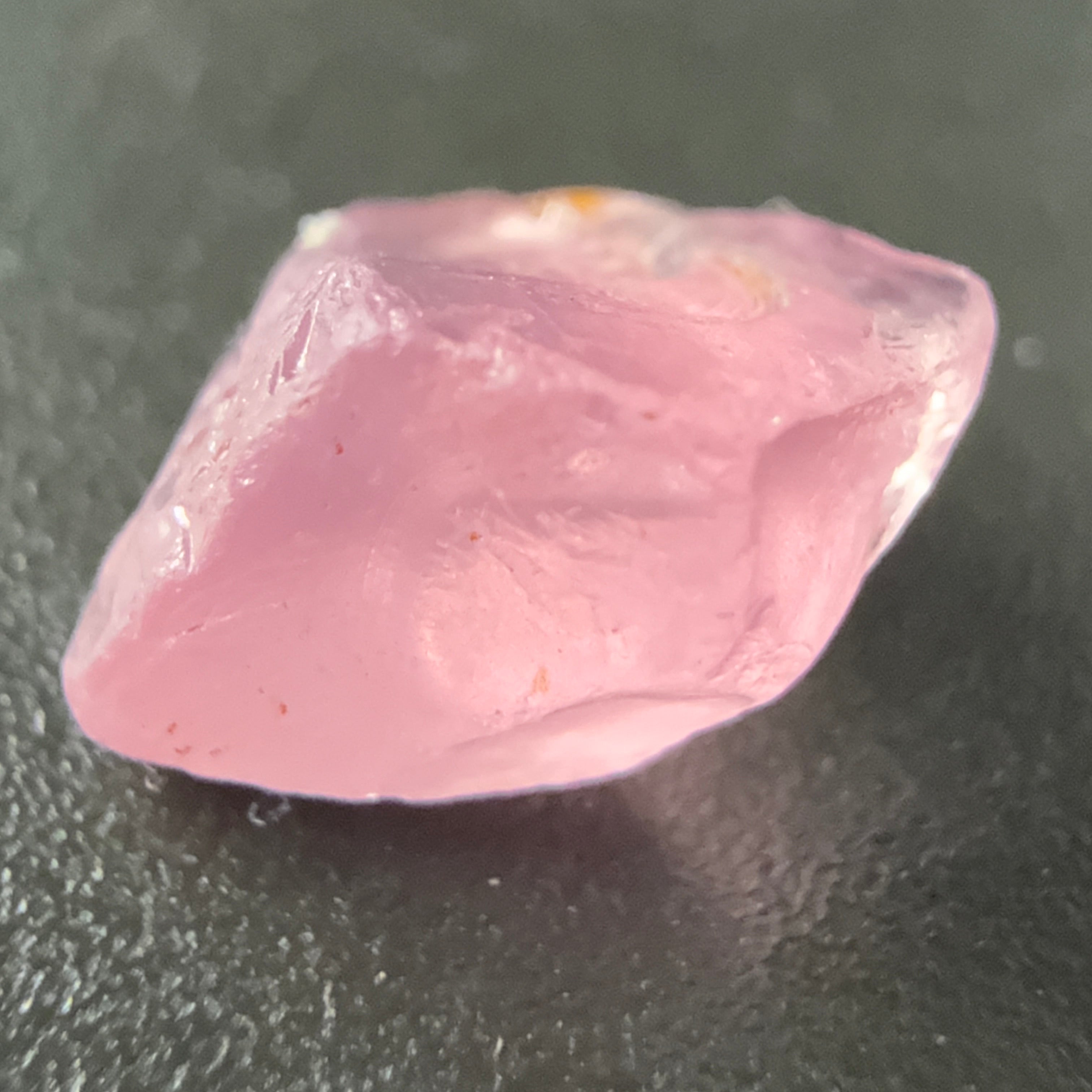 Pink Spinel, Sleepy Baby Pink Colour, 2.34ct, Tanzania, Untreated Unheated. No cracks, just silk giving a milky effect