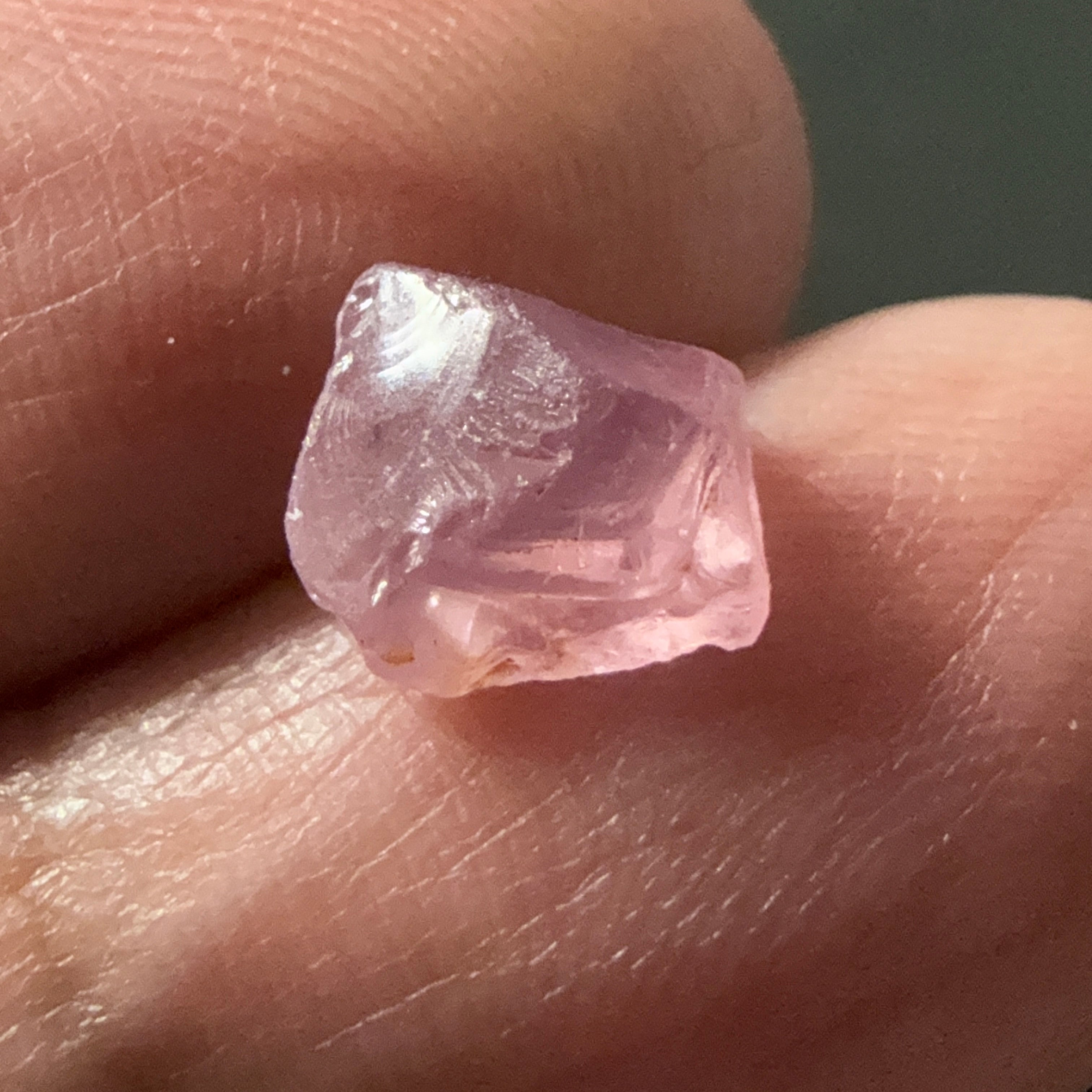 Pink Spinel, Sleepy Baby Pink Colour, 2.34ct, Tanzania, Untreated Unheated. No cracks, just silk giving a milky effect