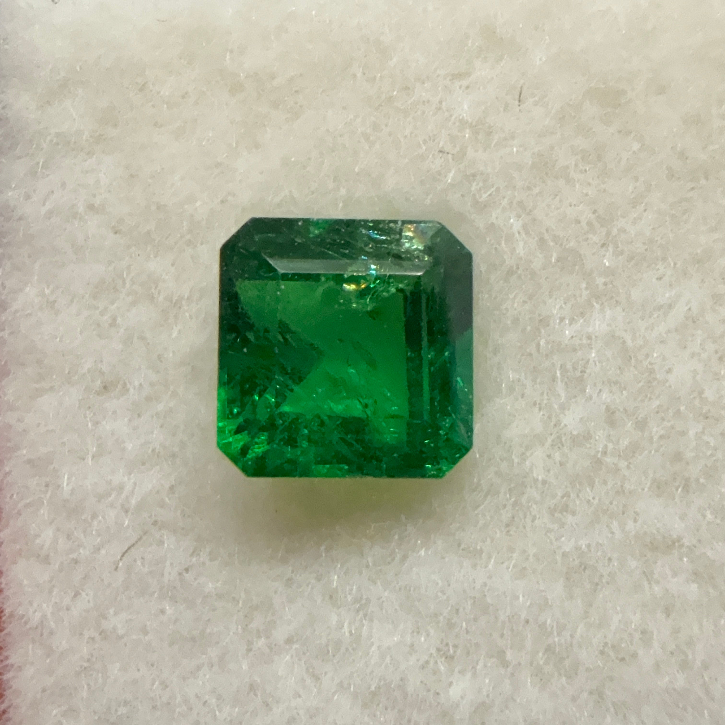 Tsavorite Garnet, 0.64ct, Kenya, Unheated Untreated, native cut.