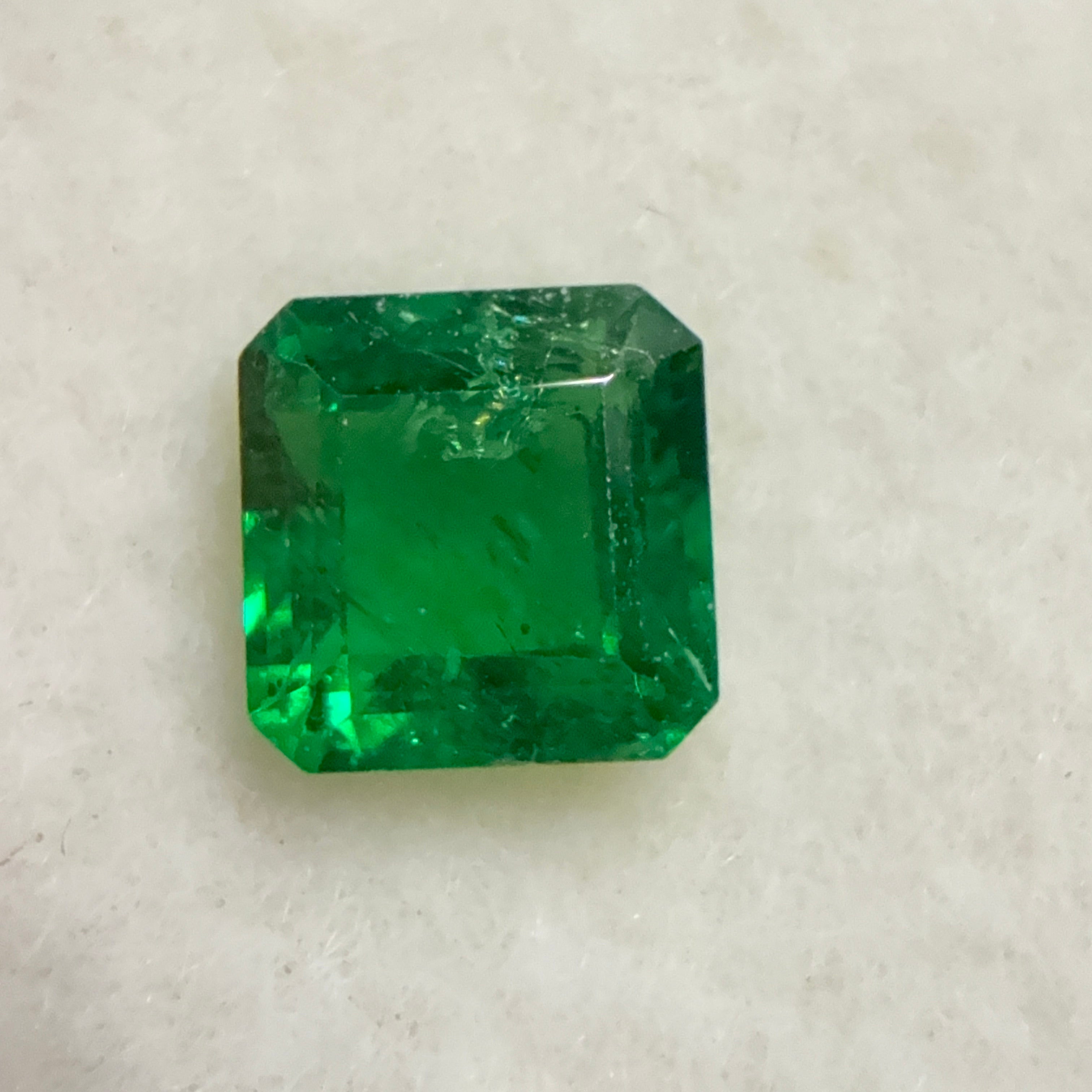 Tsavorite Garnet, 0.64ct, Kenya, Unheated Untreated, native cut.