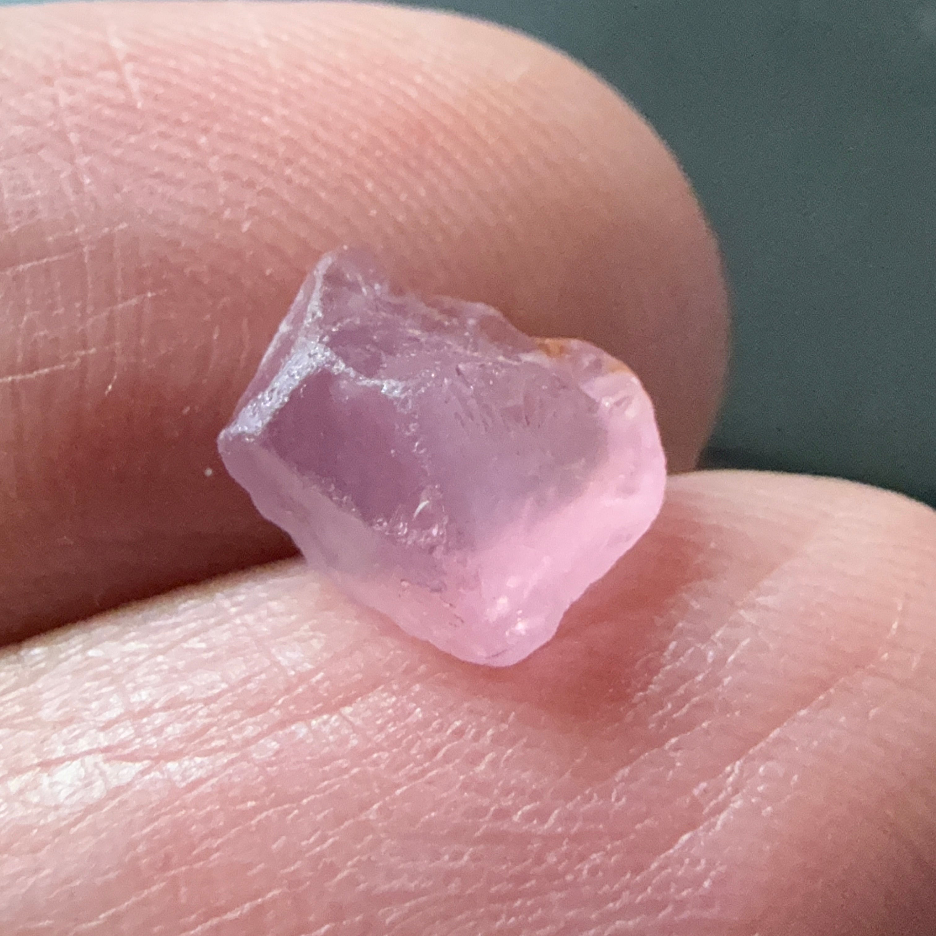 Pink Spinel, Sleepy Baby Pink Colour, 2.34ct, Tanzania, Untreated Unheated. No cracks, just silk giving a milky effect