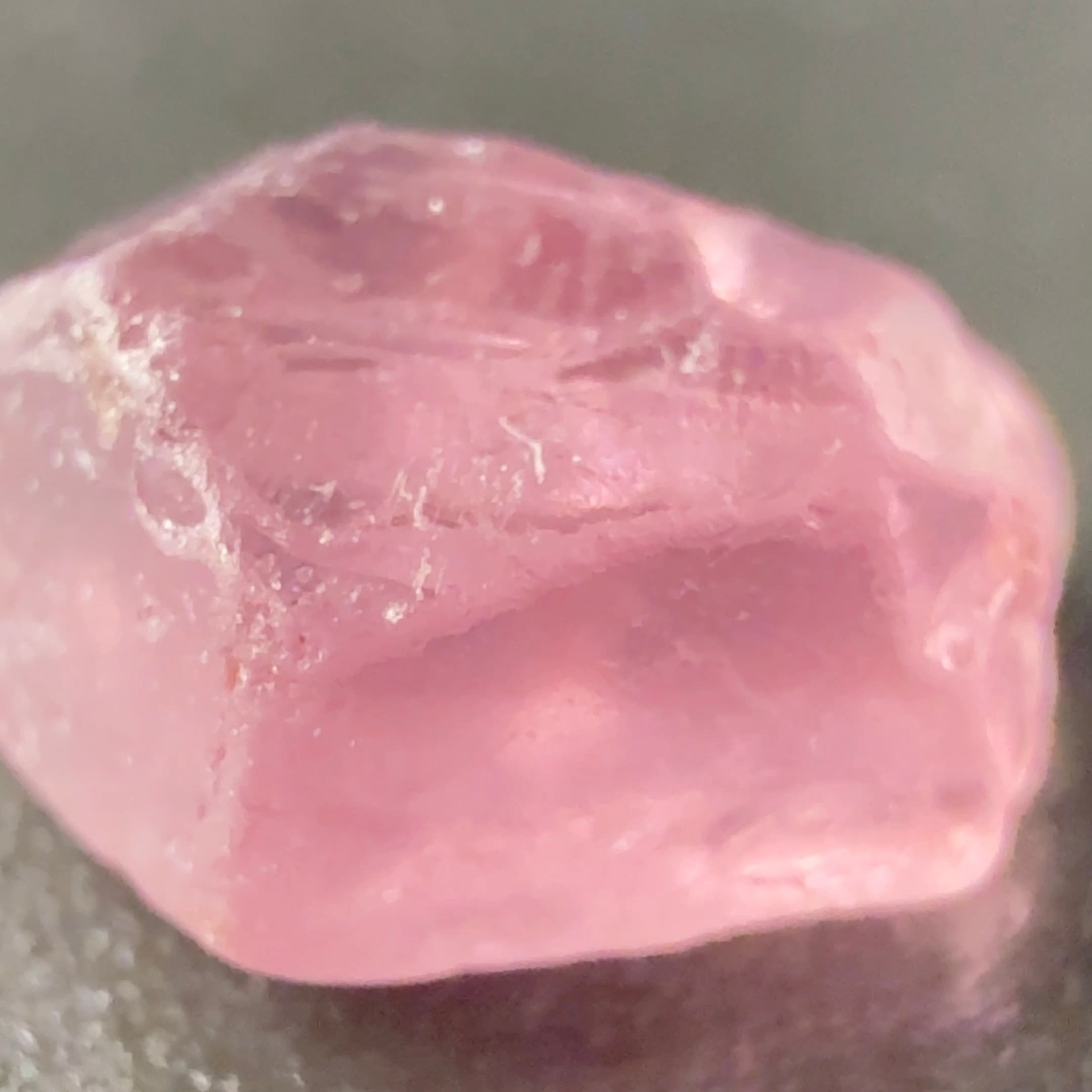Pink Spinel, Sleepy Baby Pink Colour, 2.05ct, Tanzania, Untreated Unheated. No cracks, just silk giving a milky effect