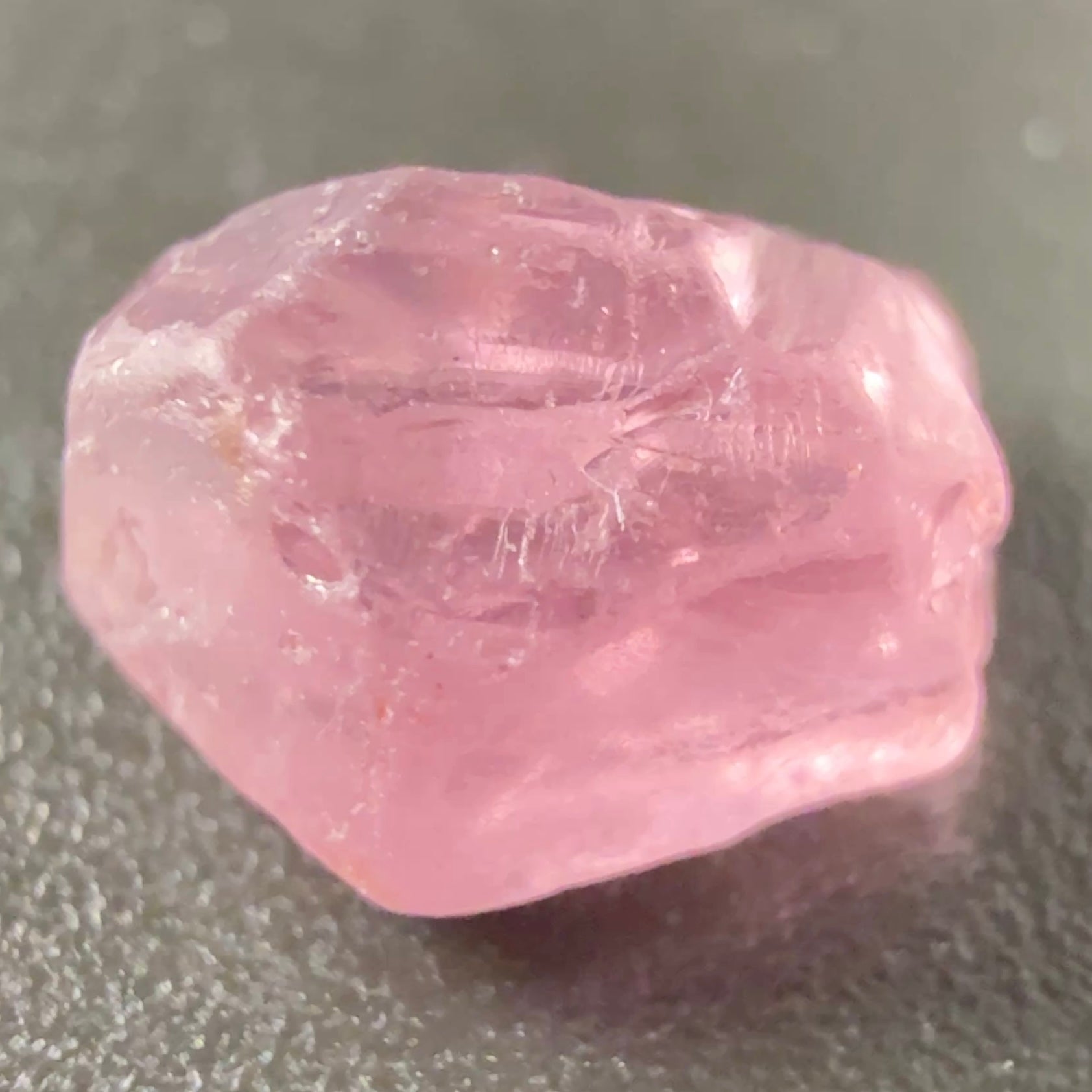 Pink Spinel, Sleepy Baby Pink Colour, 2.05ct, Tanzania, Untreated Unheated. No cracks, just silk giving a milky effect