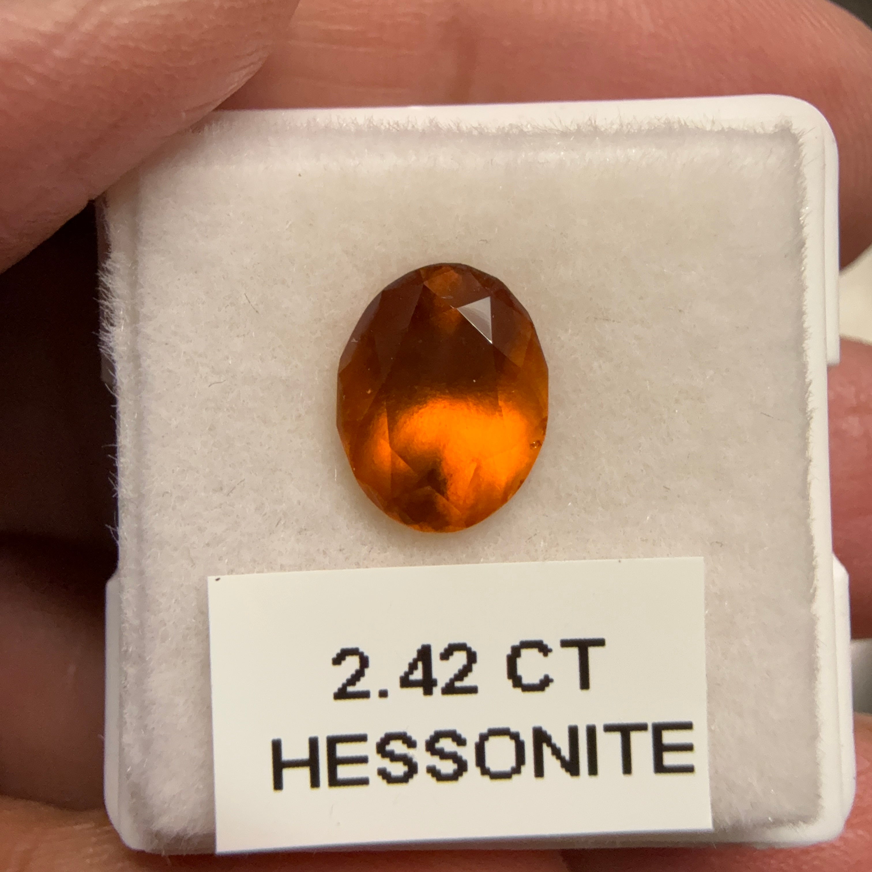 Hessonite, 2.42ct, Tanzania, Untreated Unheated