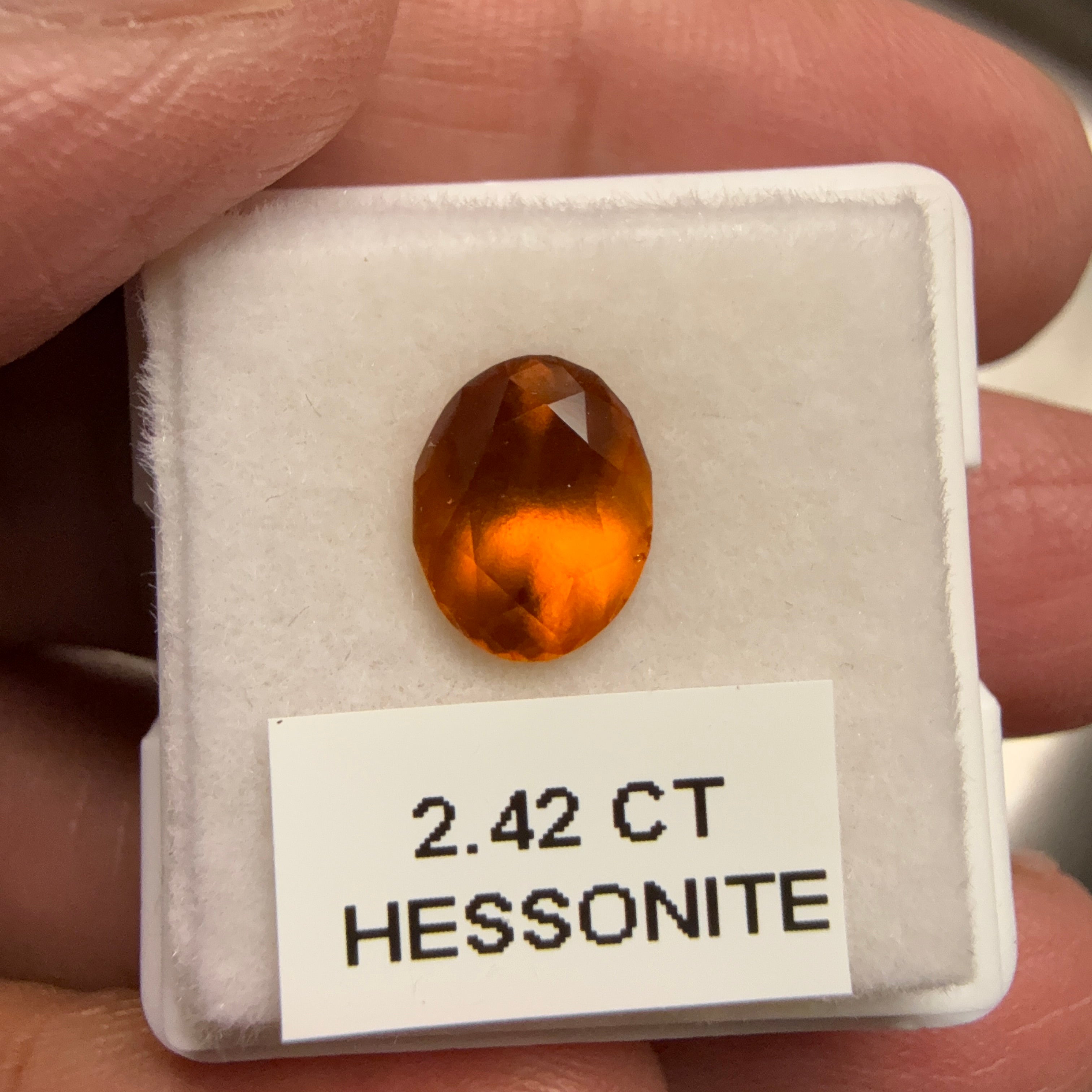 Hessonite, 2.42ct, Tanzania, Untreated Unheated