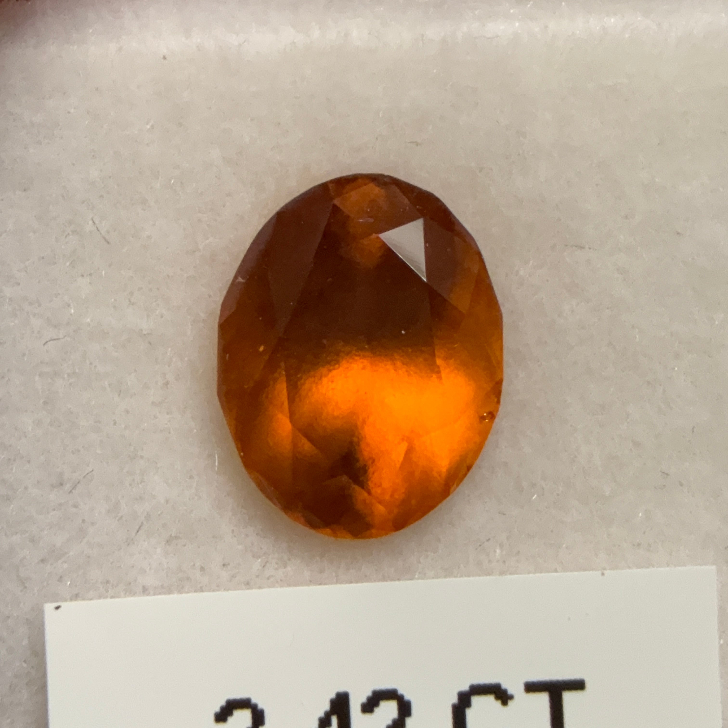 Hessonite, 2.42ct, Tanzania, Untreated Unheated