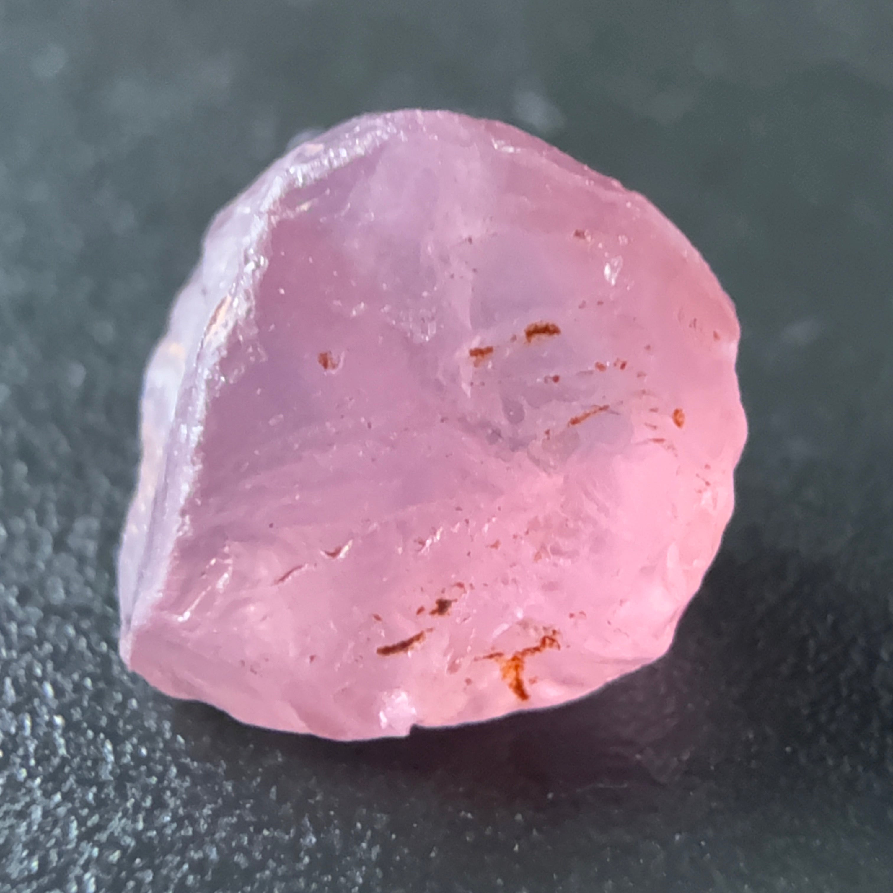 Pink Spinel, Sleepy Baby Pink Colour, 1.82ct, Tanzania, Untreated Unheated. No cracks, just silk giving a milky effect