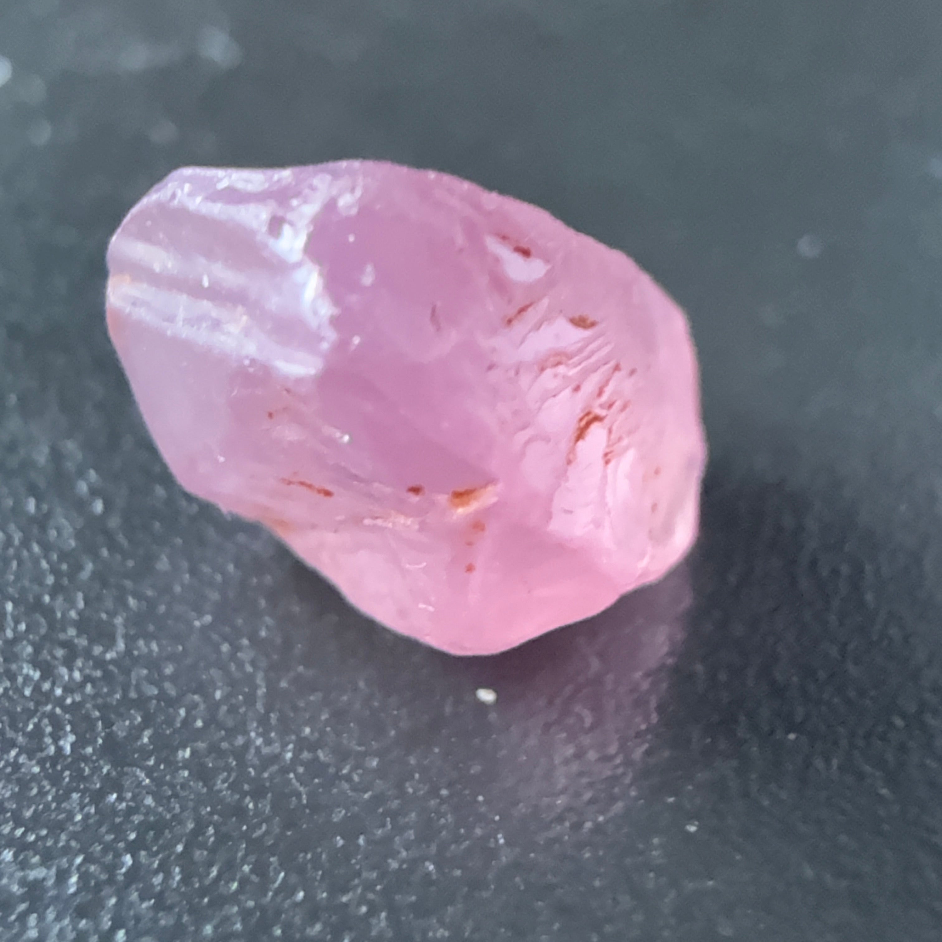 Pink Spinel, Sleepy Baby Pink Colour, 1.82ct, Tanzania, Untreated Unheated. No cracks, just silk giving a milky effect
