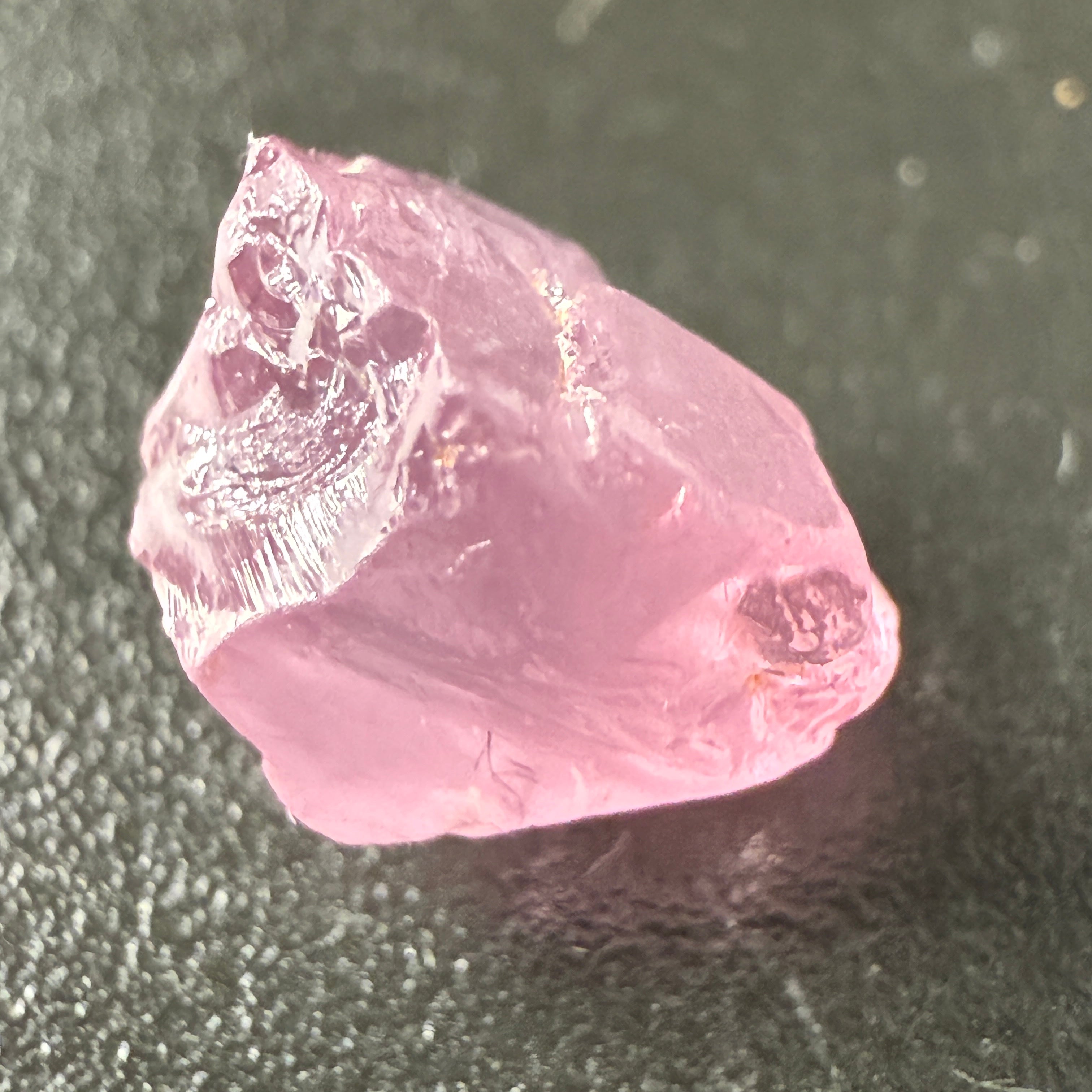 Pink Spinel, Sleepy Baby Pink Colour, 1.74ct, Tanzania, Untreated Unheated. No cracks, just silk giving a milky effect