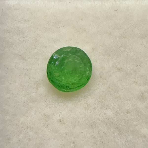 Tsavorite Garnet, 0.35ct, Kenya, Unheated Untreated, native cut.