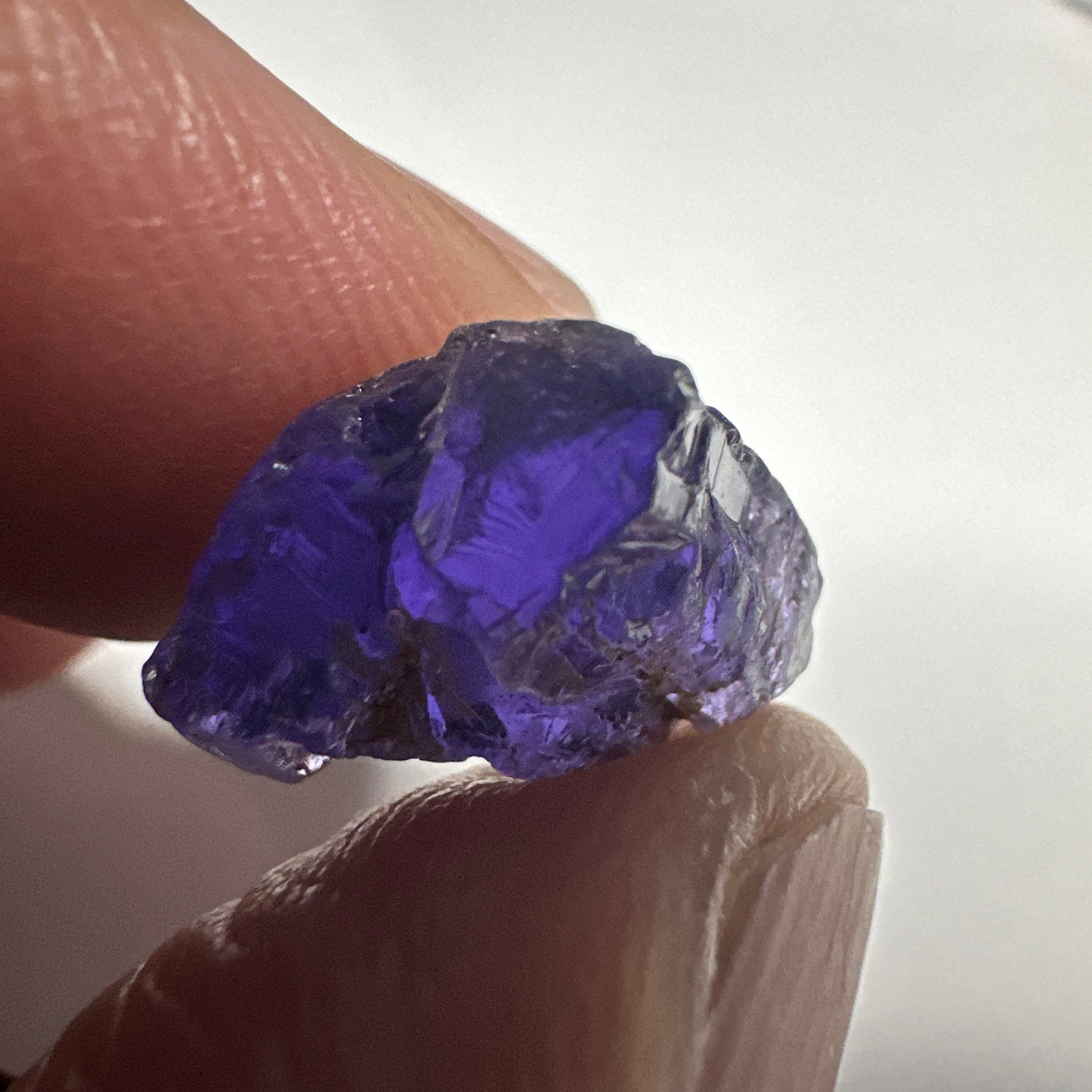 8.08ct Purple Scapolite Crystal, Tanzania, Untreated Untreated, VVS-IF clean