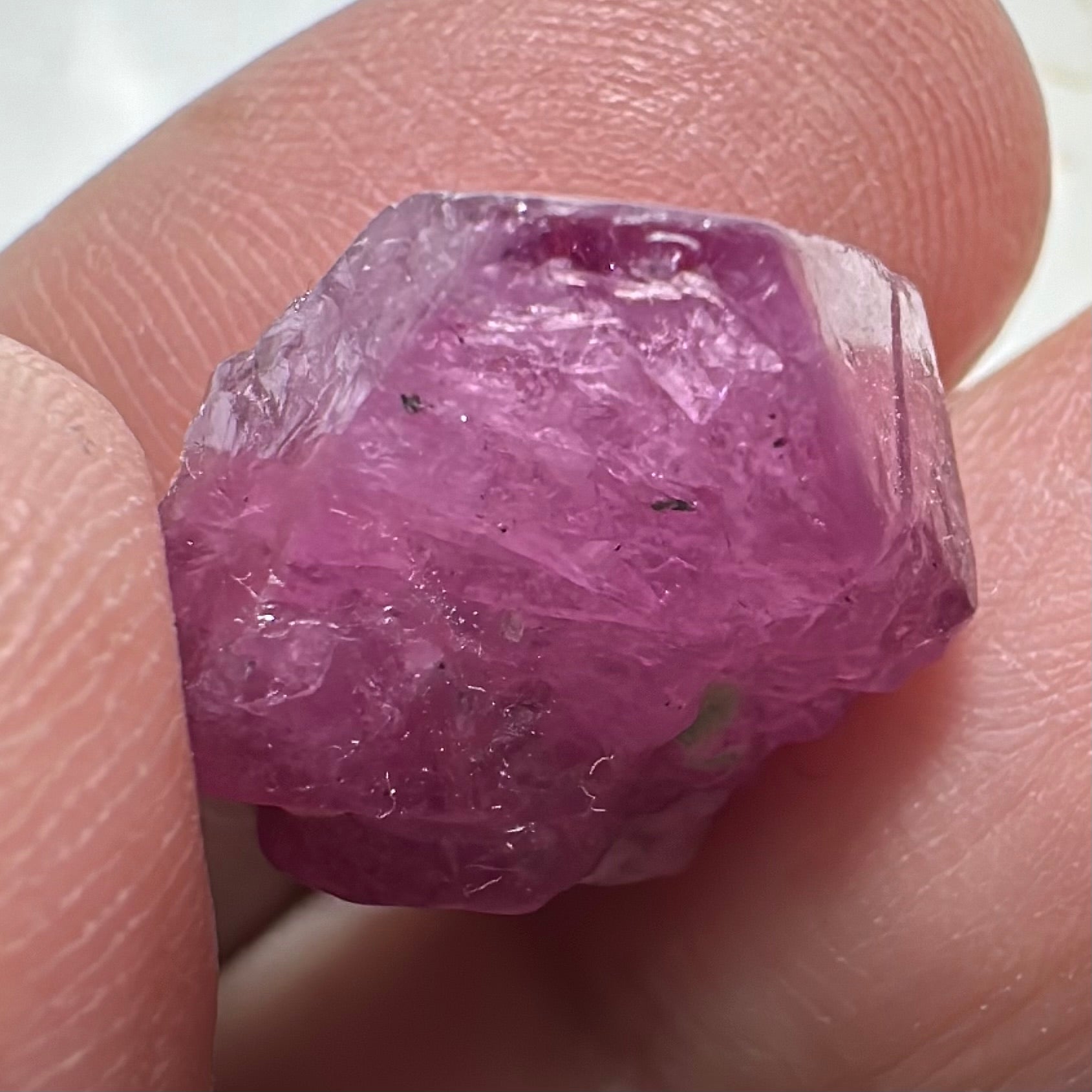 Mahenge Spinel Crystal, 18.22ct, Tanzania. Untreated Unheated