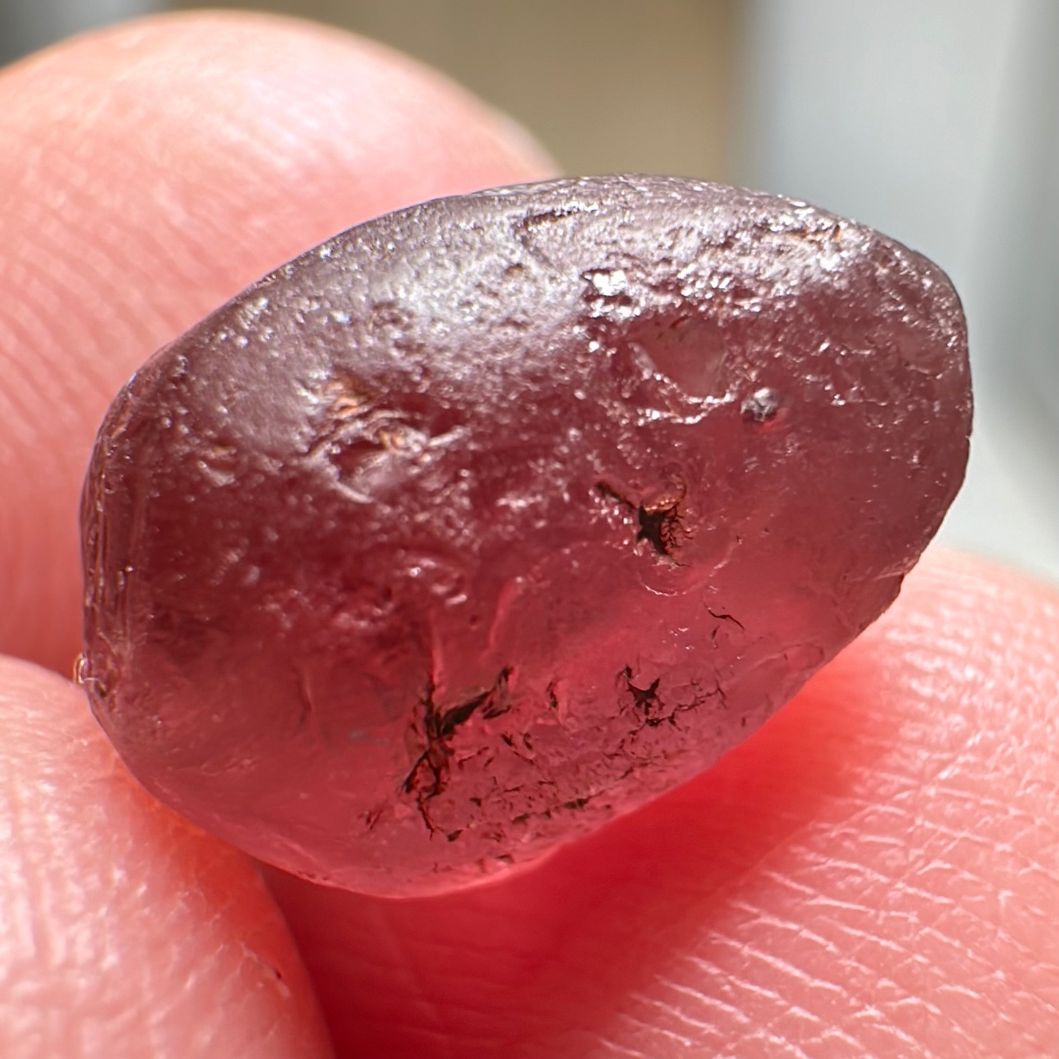 Malaya Garnet, 9.07ct, Tanzania. Silky, Untreated Unheated