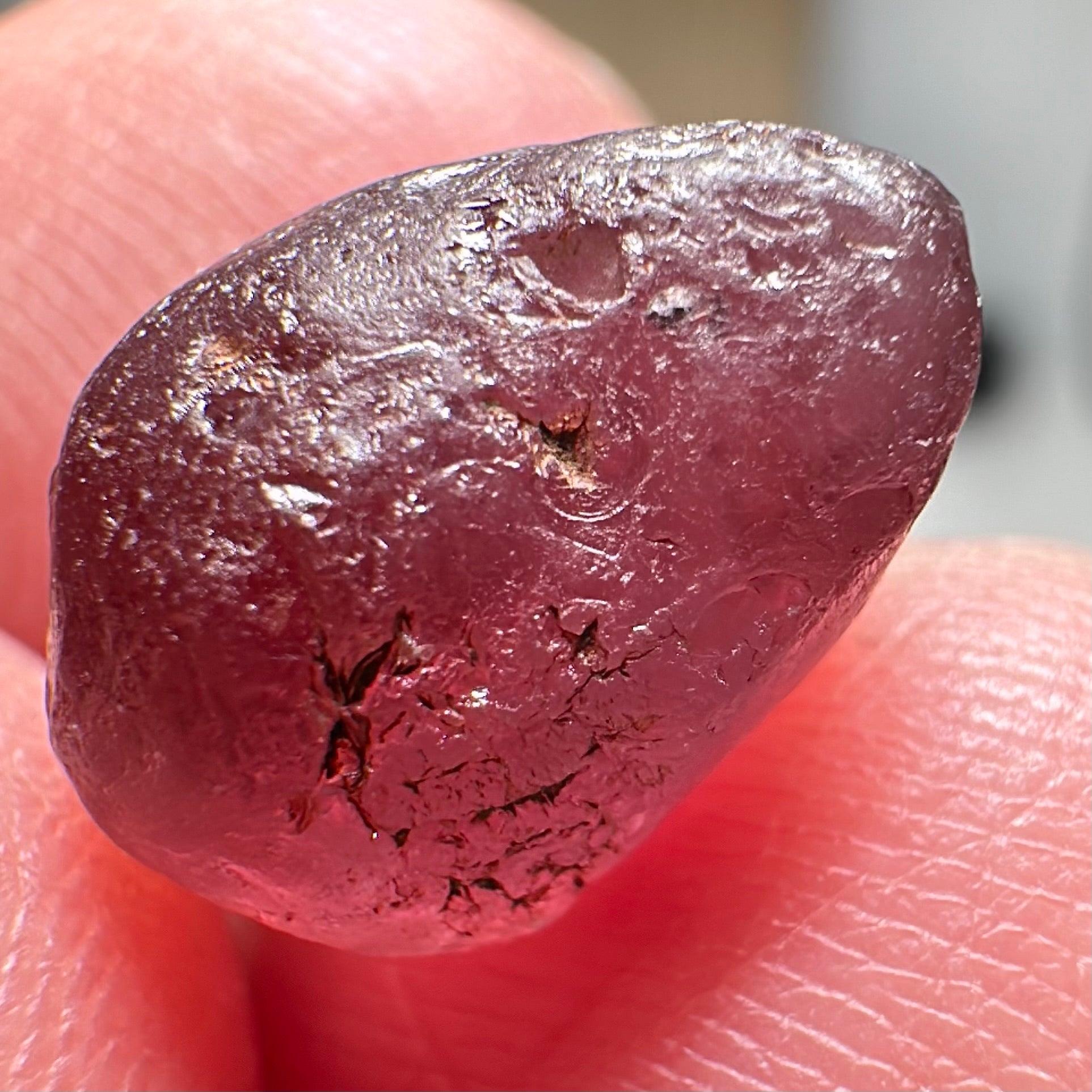 Malaya Garnet, 9.07ct, Tanzania. Silky, Untreated Unheated