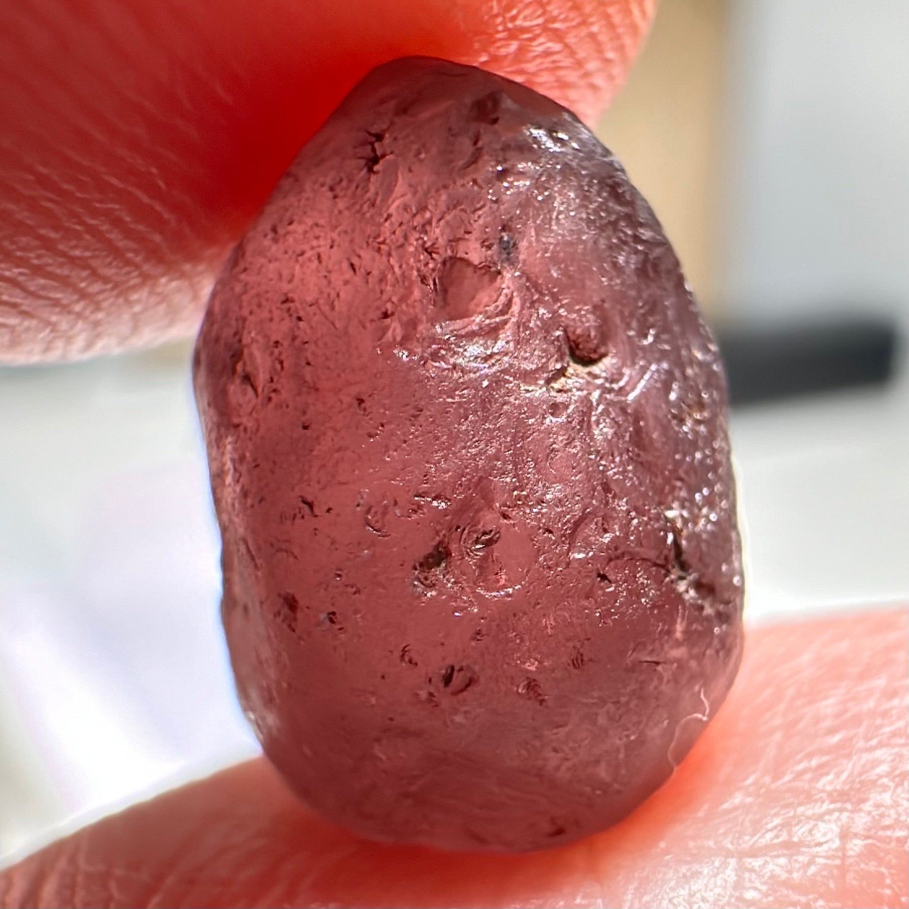 Malaya Garnet, 9.07ct, Tanzania. Silky, Untreated Unheated