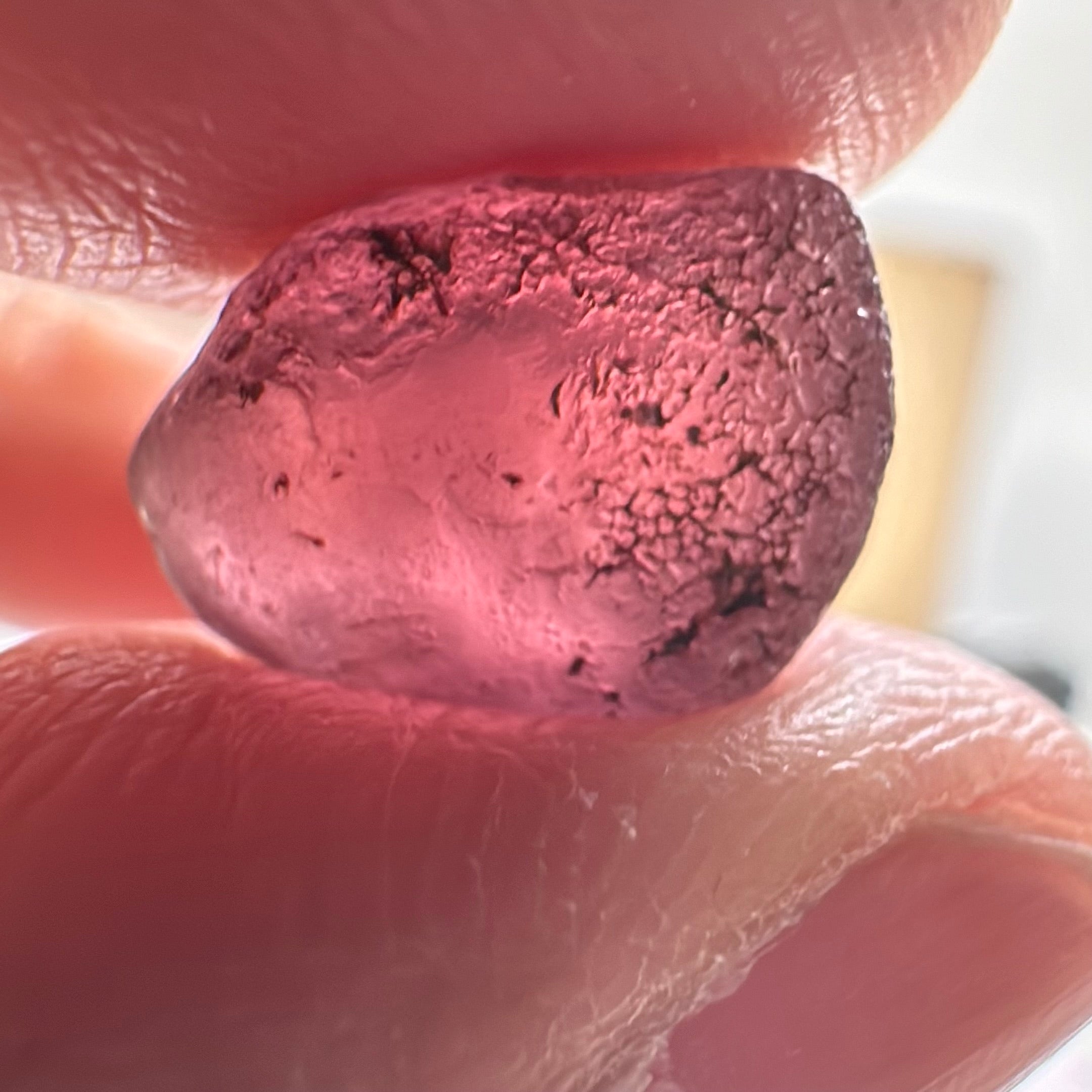 Malaya Garnet, 9.07ct, Tanzania. Silky, Untreated Unheated