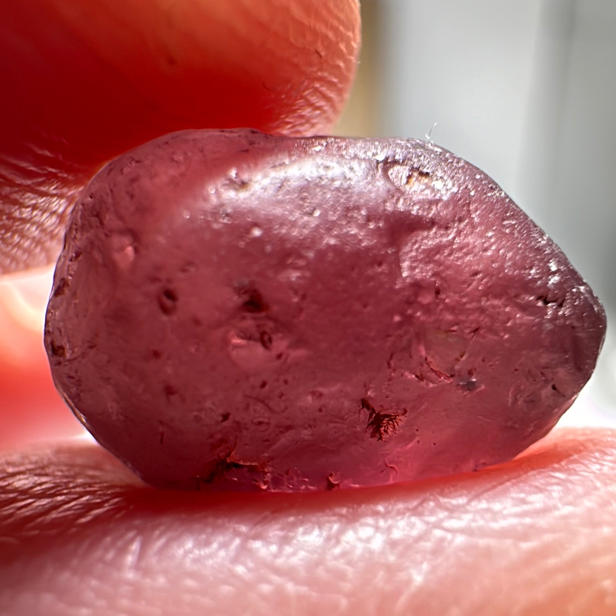 Malaya Garnet, 9.07ct, Tanzania. Silky, Untreated Unheated