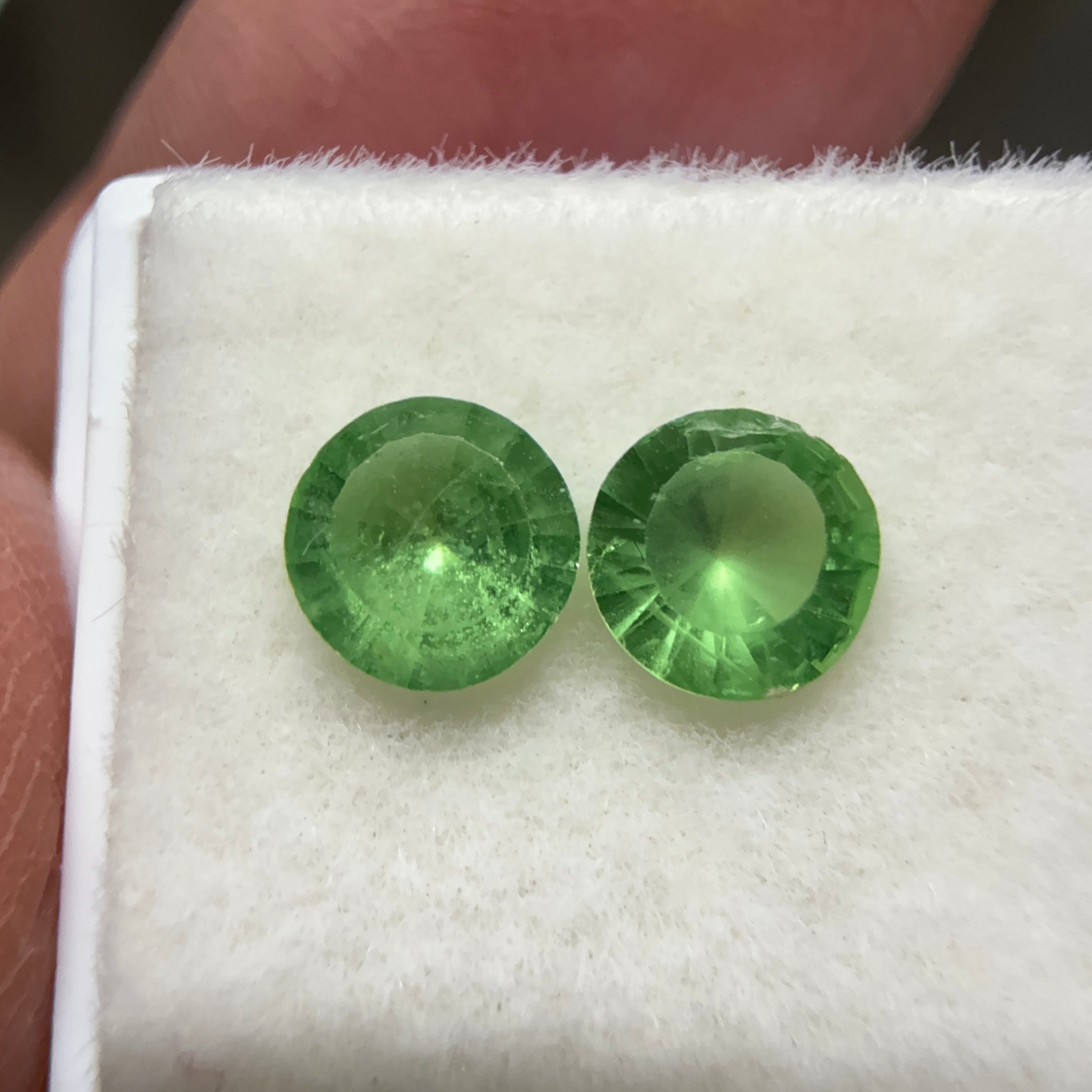 Tsavorite Garnet Lot, 0.76ct, Kenya, Unheated Untreated, native cut.