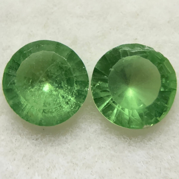 Tsavorite Garnet Lot, 0.76ct, Kenya, Unheated Untreated, native cut.