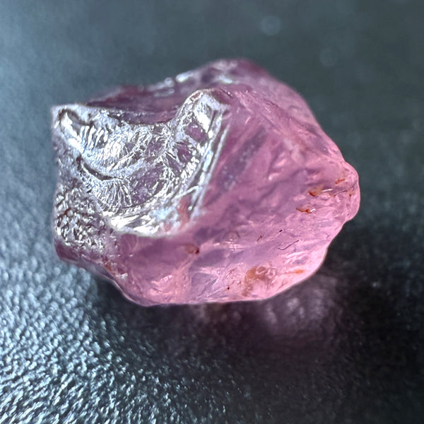 Pink Spinel, Sleepy Baby Pink Colour, 1.70ct, Tanzania, Untreated Unheated. No cracks, just silk giving a milky effect, complicated shape, see pics