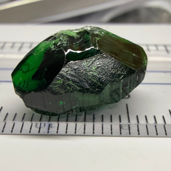 Chrome Tourmaline, the very finest, 7.77ct, Landanai, Tanzania, Untreated Unheated, vvs-if, see shape