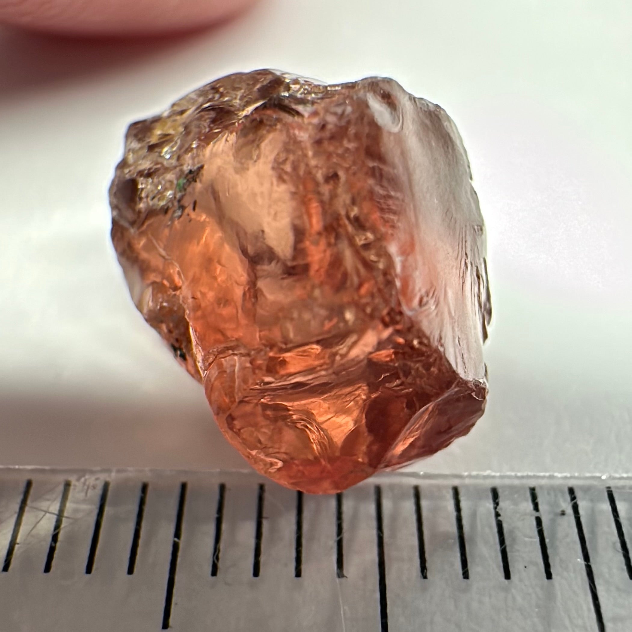 Malaya Garnet, 9.06ct, vvs-if (no inclusions cracks or bubbles) with slight silk but clean to the unaided eye,  Unheated Untreated, Umba Valley Tanzania