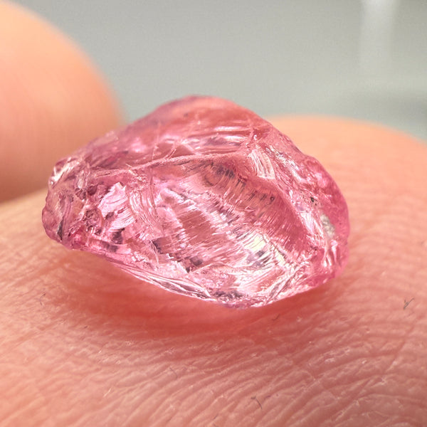 Pink Spinel, Baby Pink Colour, 1.27ct, Tanzania, Untreated Unheated, VVS, flattish shape