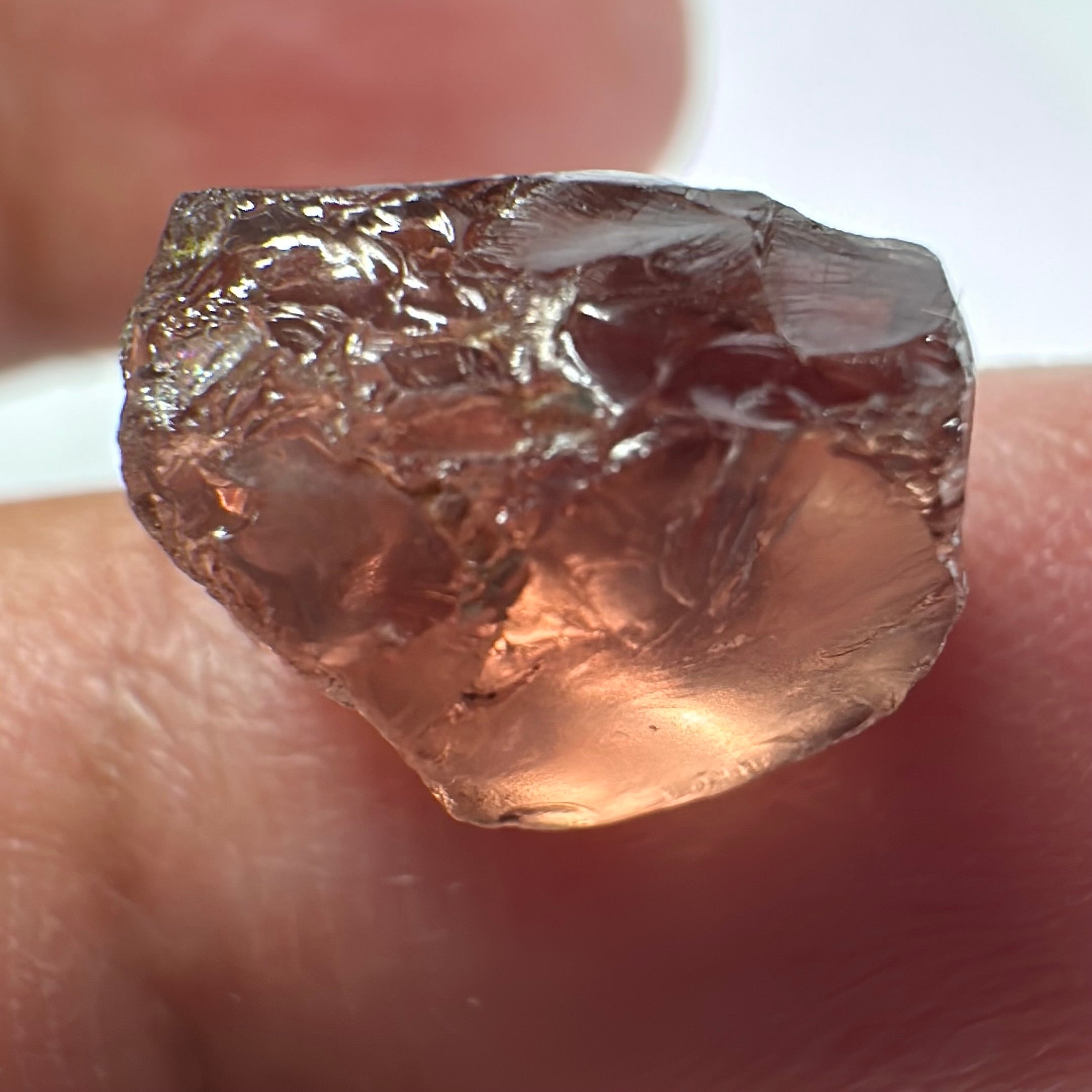 Malaya Garnet, 9.06ct, vvs-if (no inclusions cracks or bubbles) with slight silk but clean to the unaided eye,  Unheated Untreated, Umba Valley Tanzania