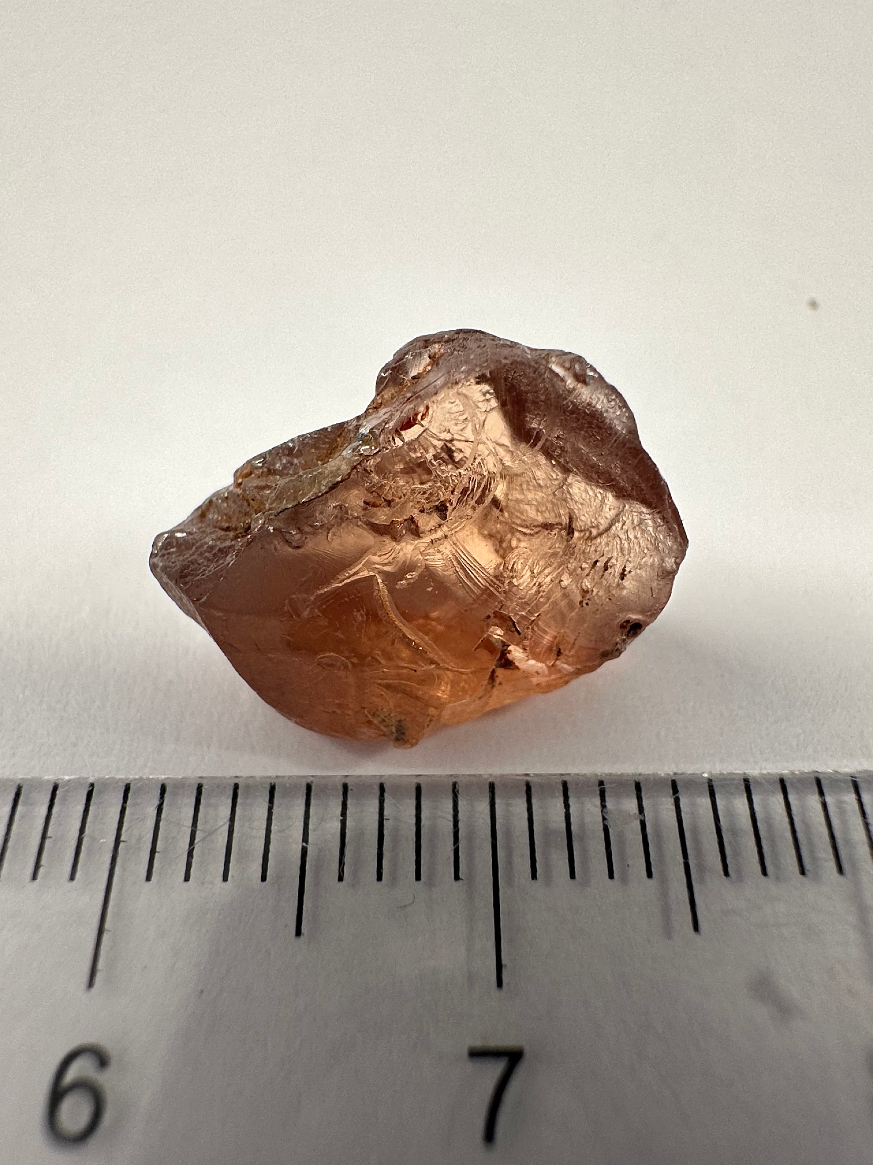 Malaya Garnet, 8.43ct, vvs-if (no inclusions cracks or bubbles) with slight silk but clean to the unaided eye,  Unheated Untreated, Umba Valley Tanzania