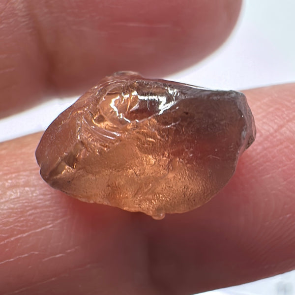 Malaya Garnet, 8.43ct, vvs-if (no inclusions cracks or bubbles) with slight silk but clean to the unaided eye,  Unheated Untreated, Umba Valley Tanzania