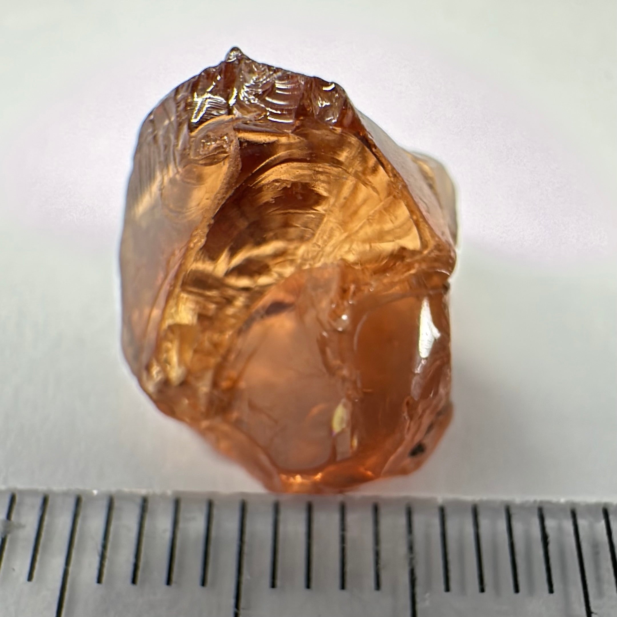 Malaya Garnet, 9.53ct, vvs, slight silk but complicated shape, see pictures,  Unheated Untreated, Umba Valley Tanzania