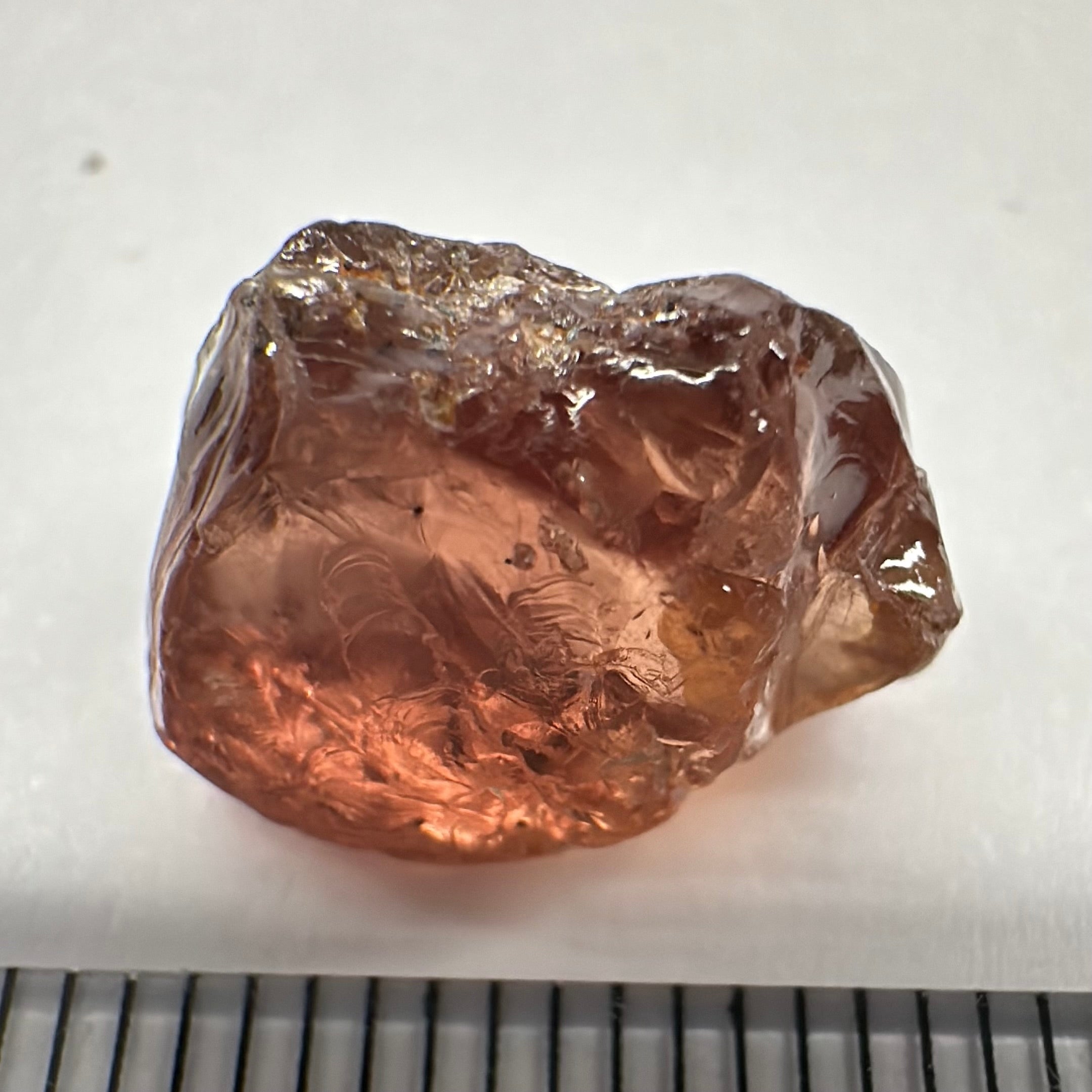 Malaya Garnet, 11.56ct, silk and very fine needles, some inclusions (spots) on the outside of the stone that will come off on preforming,  Unheated Untreated, Umba Valley Tanzania