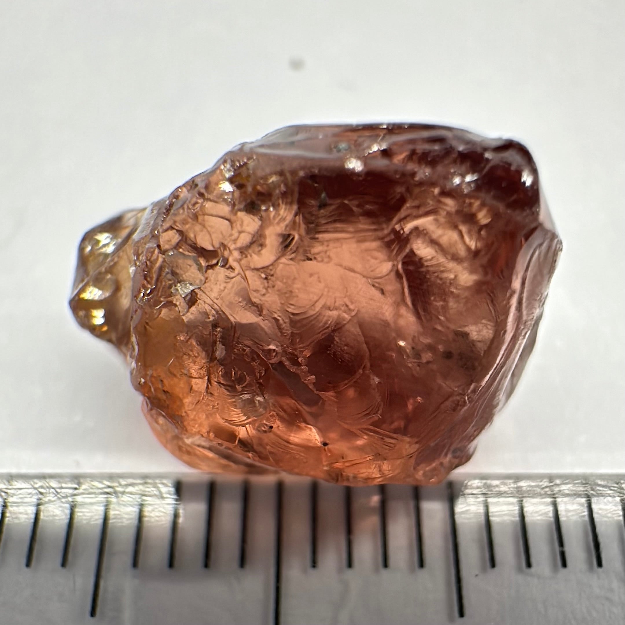 Malaya Garnet, 11.56ct, silk and very fine needles, some inclusions (spots) on the outside of the stone that will come off on preforming,  Unheated Untreated, Umba Valley Tanzania