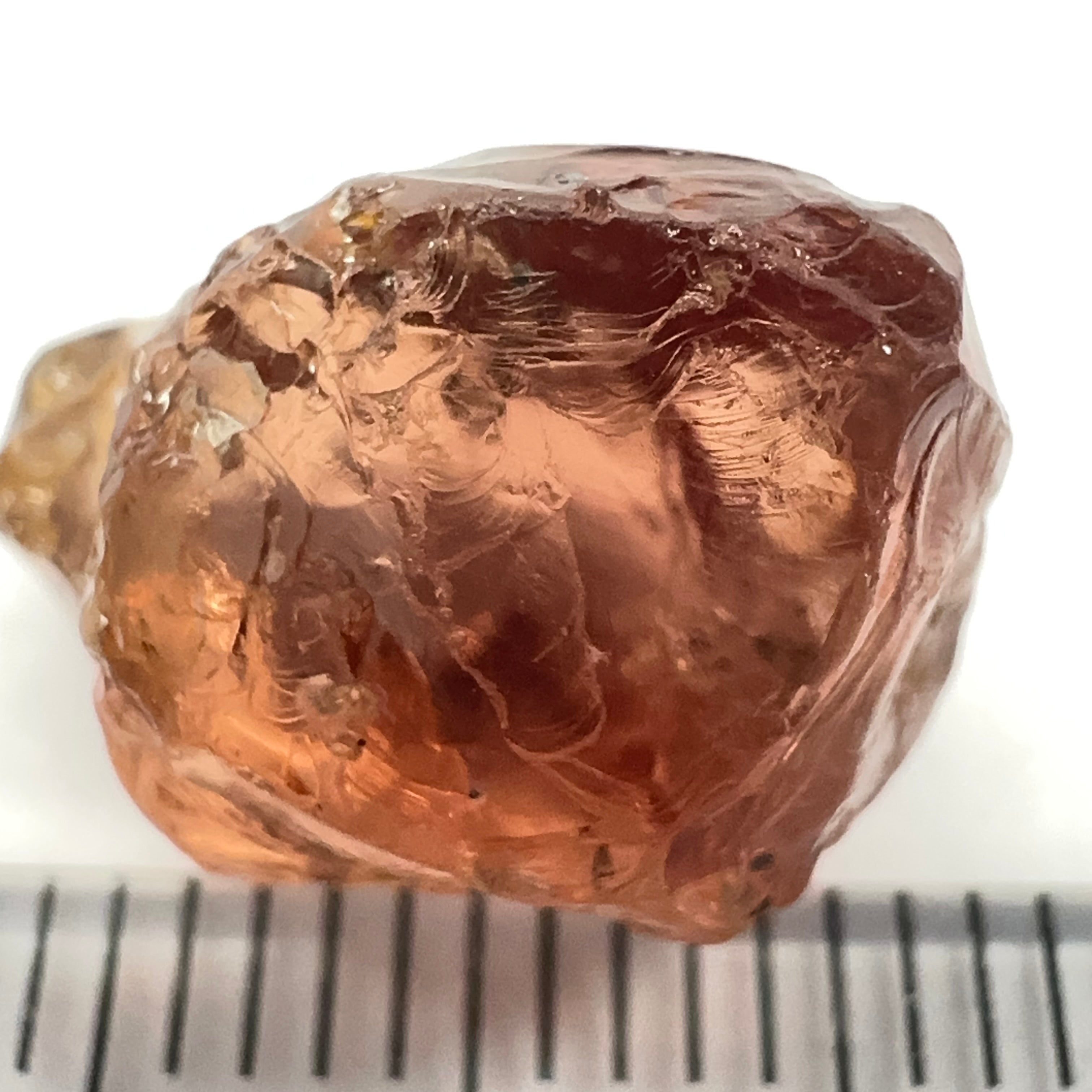 Malaya Garnet, 11.56ct, silk and very fine needles, some inclusions (spots) on the outside of the stone that will come off on preforming,  Unheated Untreated, Umba Valley Tanzania