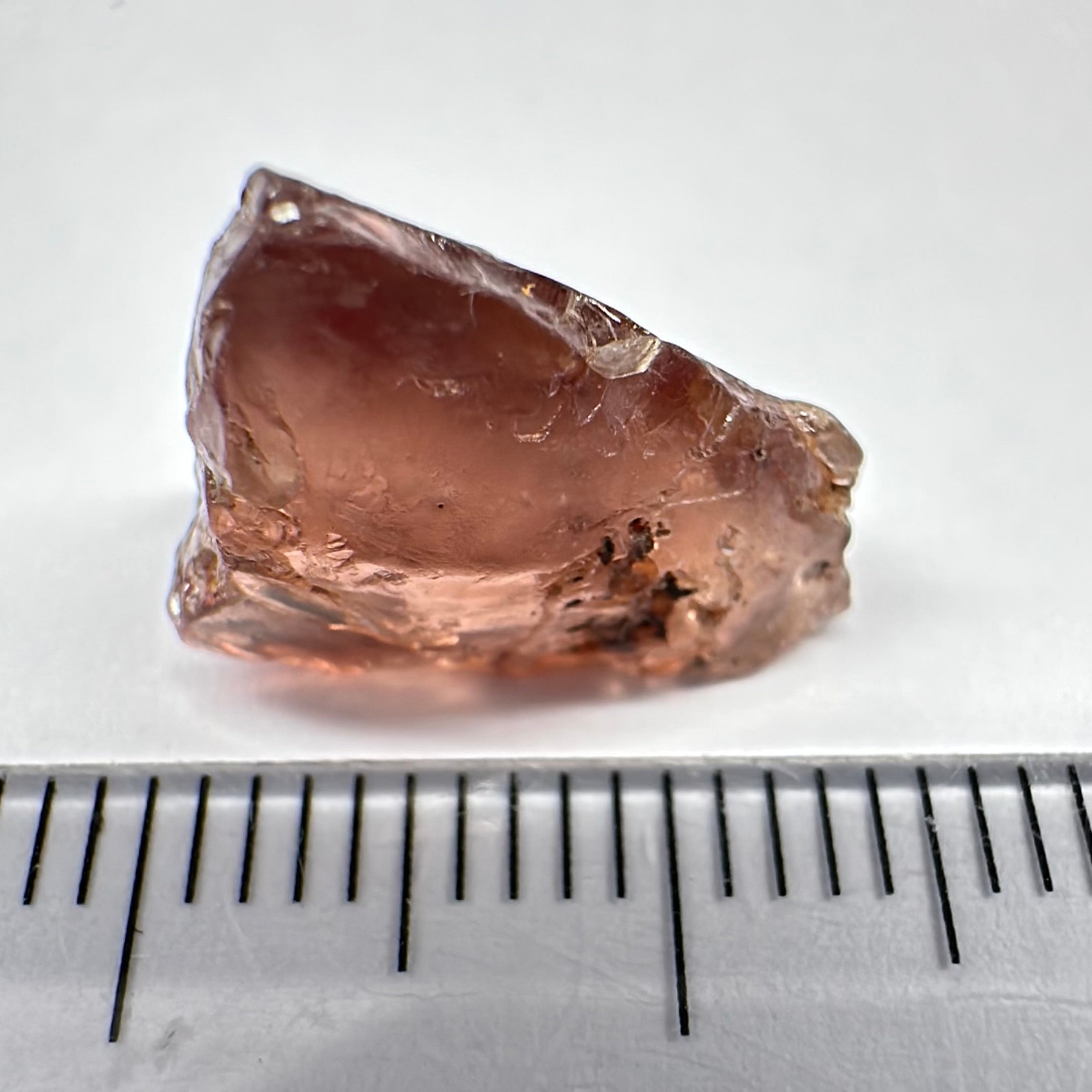 Malaya Garnet, 8.75ct, spots throughout the stone, Unheated Untreated, Umba Valley Tanzania