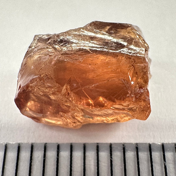 Malaya Garnet, 5.97ct, vvs with 2 small spots on the outside, slight crack on skin, Unheated Untreated, Umba Valley Tanzania