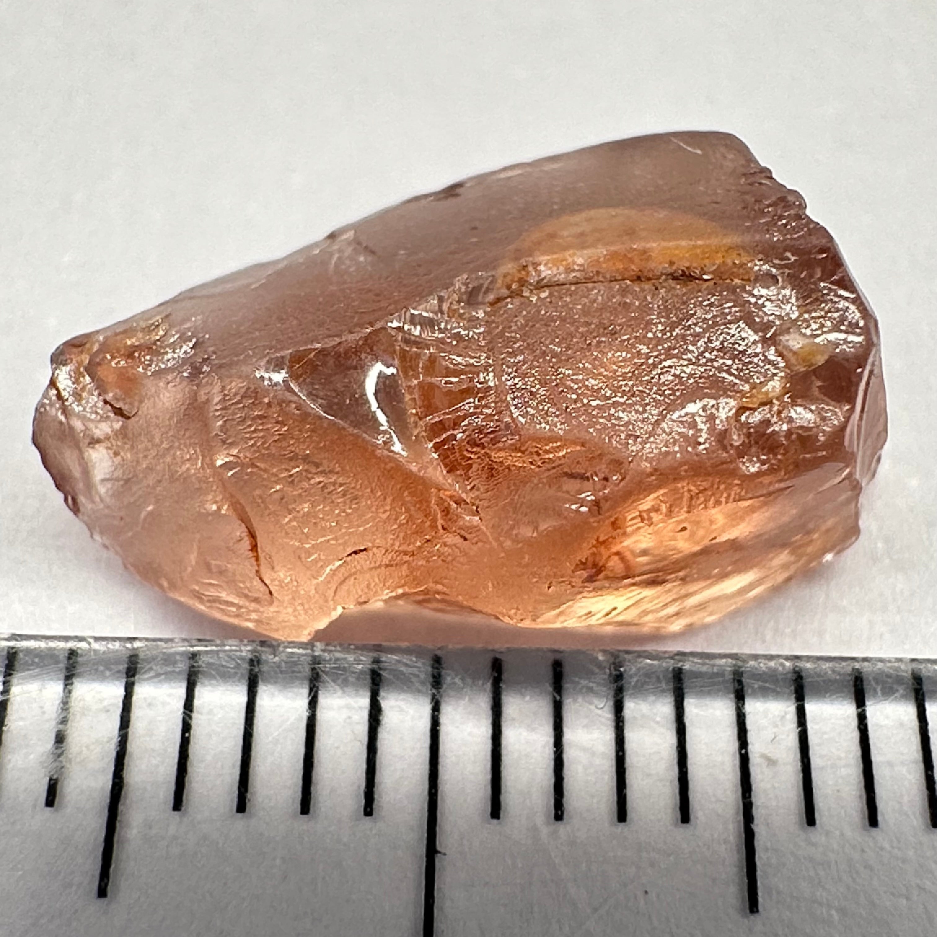 Malaya Garnet, 5.84ct, vvs-if but flattish, Unheated Untreated, Umba Valley Tanzania