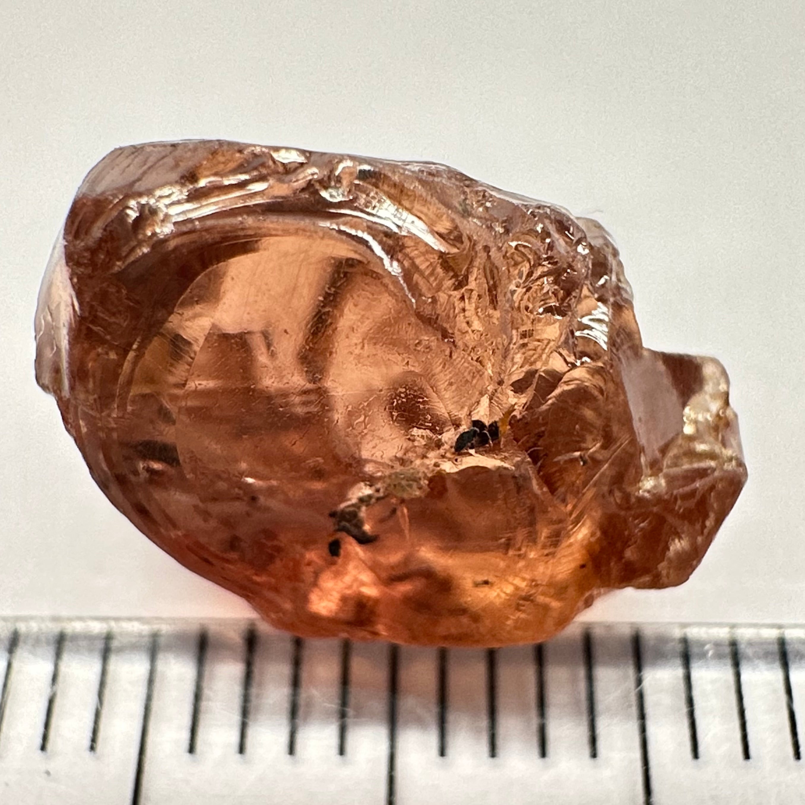 Malaya Garnet, 11.56ct, silk and very fine needles, some inclusions (spots) on the outside of the stone that will come off on preforming,  Unheated Untreated, Umba Valley Tanzania