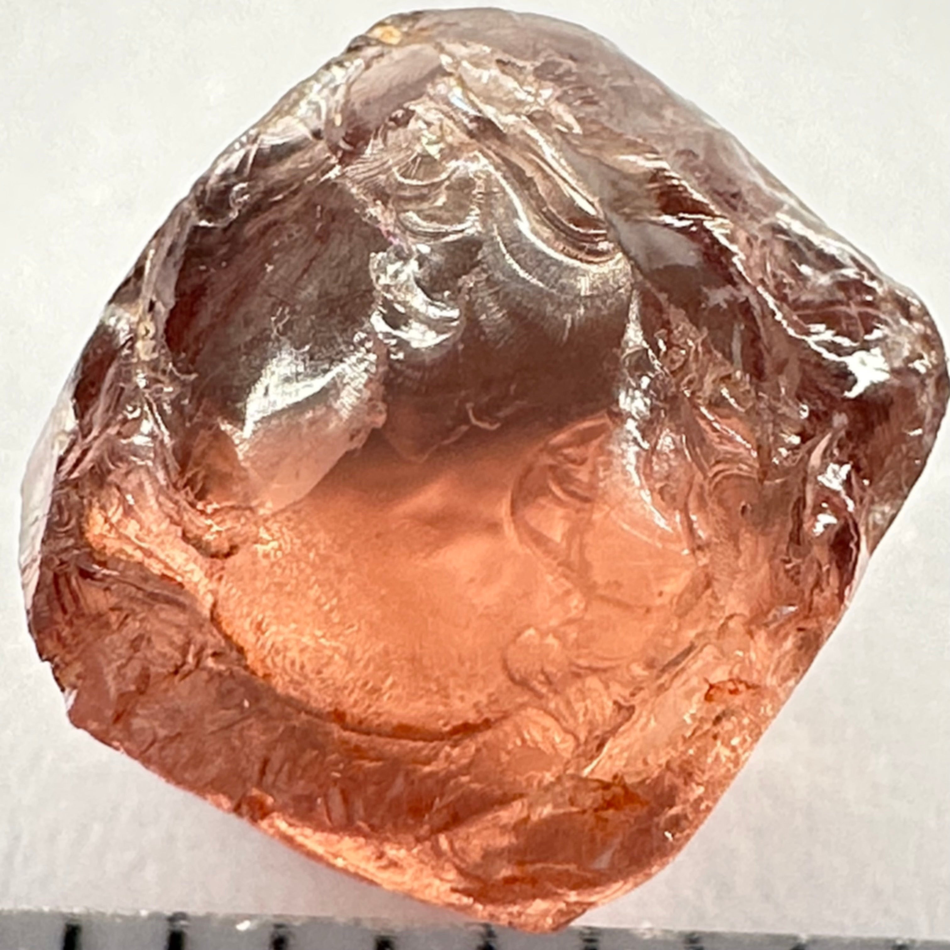 Peach Malaya Garnet, Colour Shifting, 3.81ct, vvs-if, Unheated Untreated, Umba Valley Tanzania