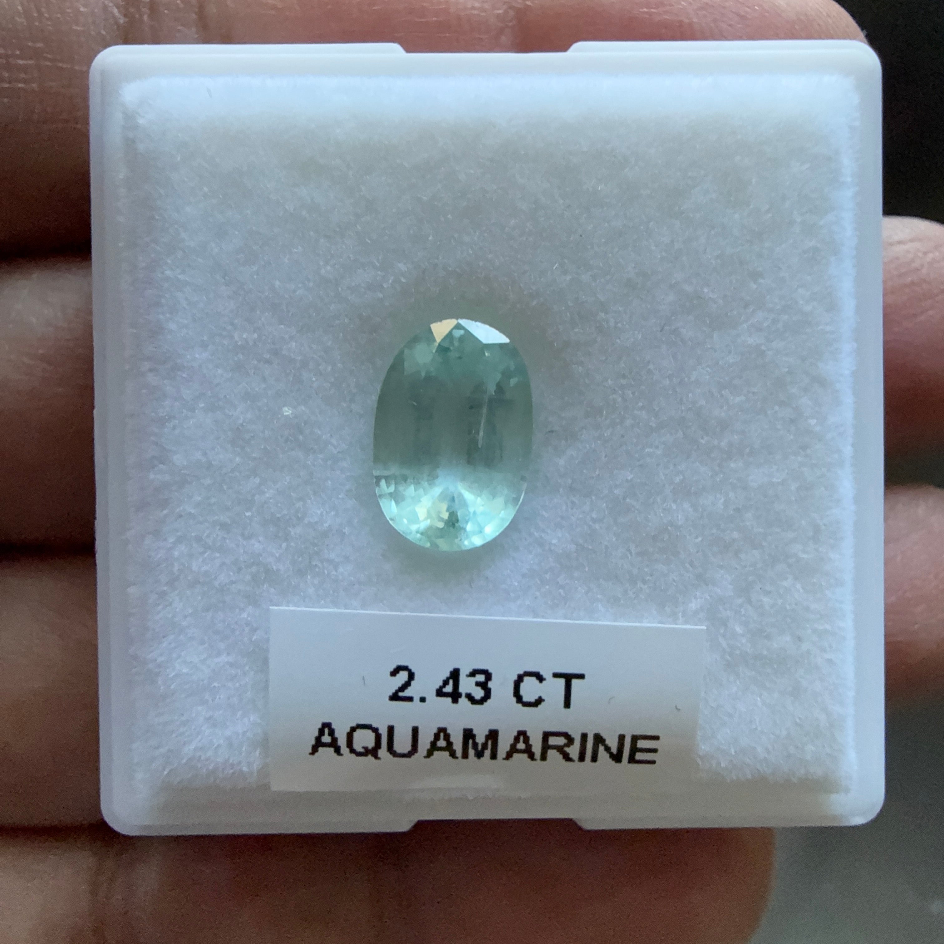 Aquamarine, 2.43ct, Zambia, Unheated Untreated