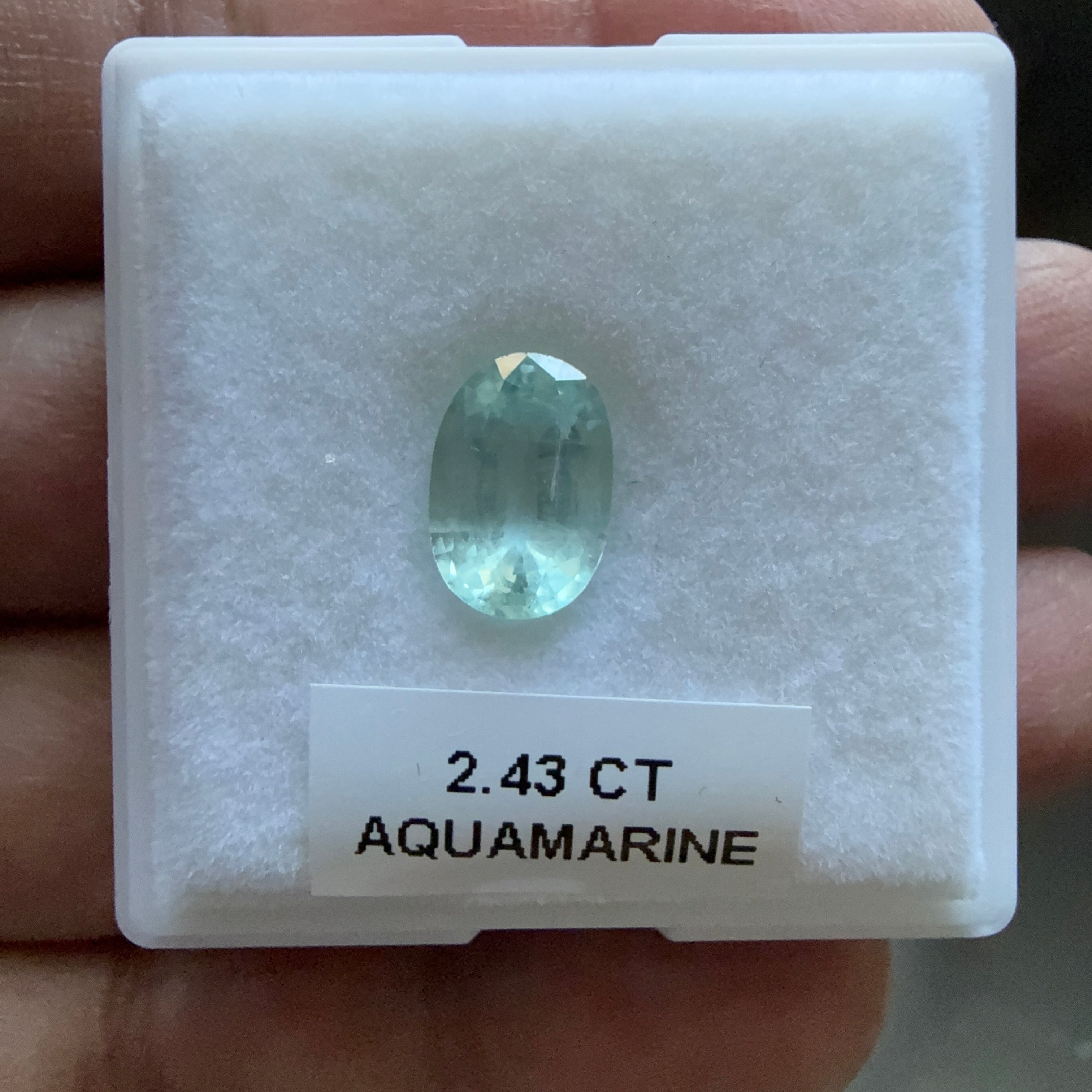 Aquamarine, 2.43ct, Zambia, Unheated Untreated